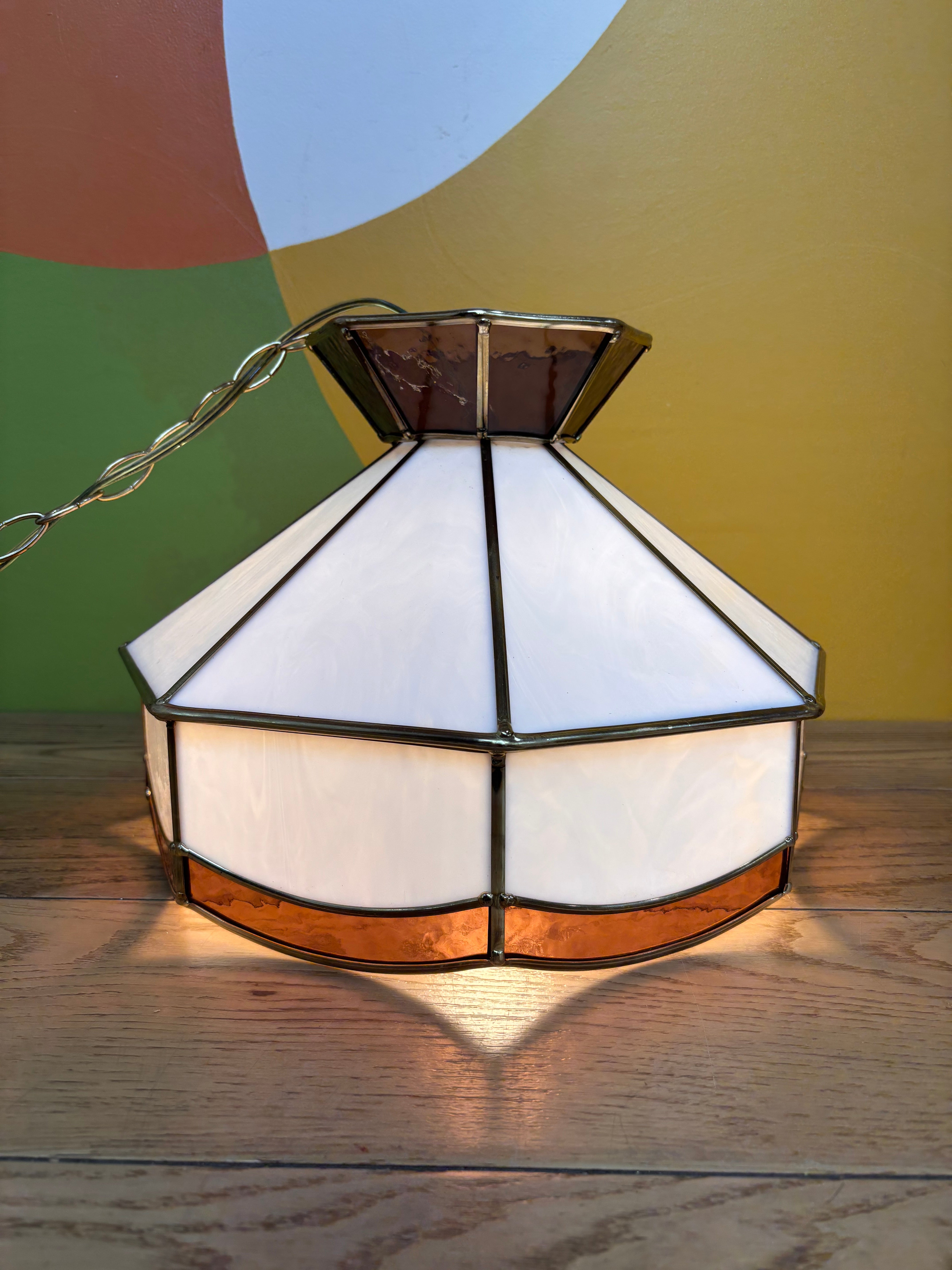 Stained Glass Swag Lamp