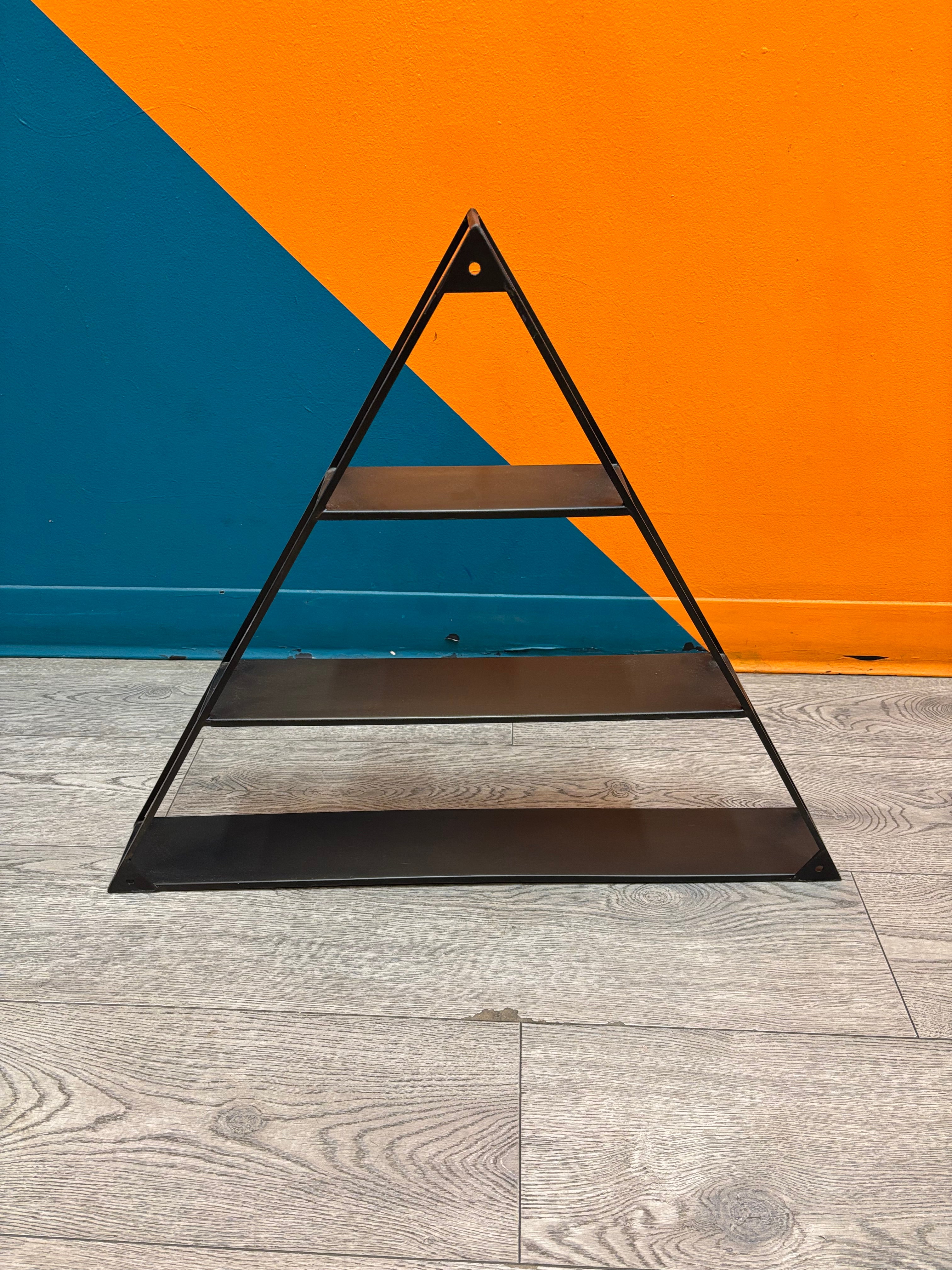 Wall Hanging Triangle Shelf (2 available)