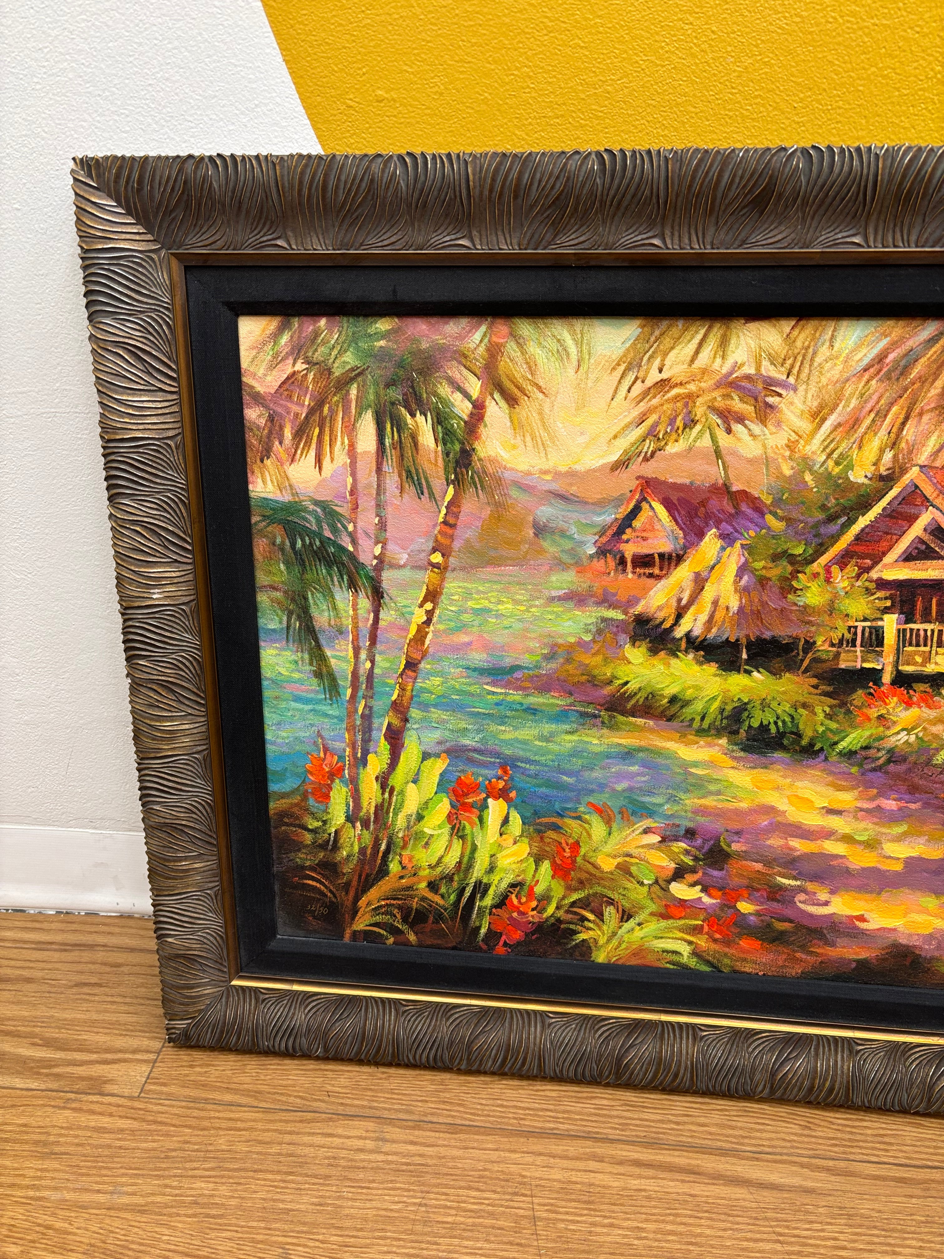 Textured Canvas: "Paradise" by Irene Sherri