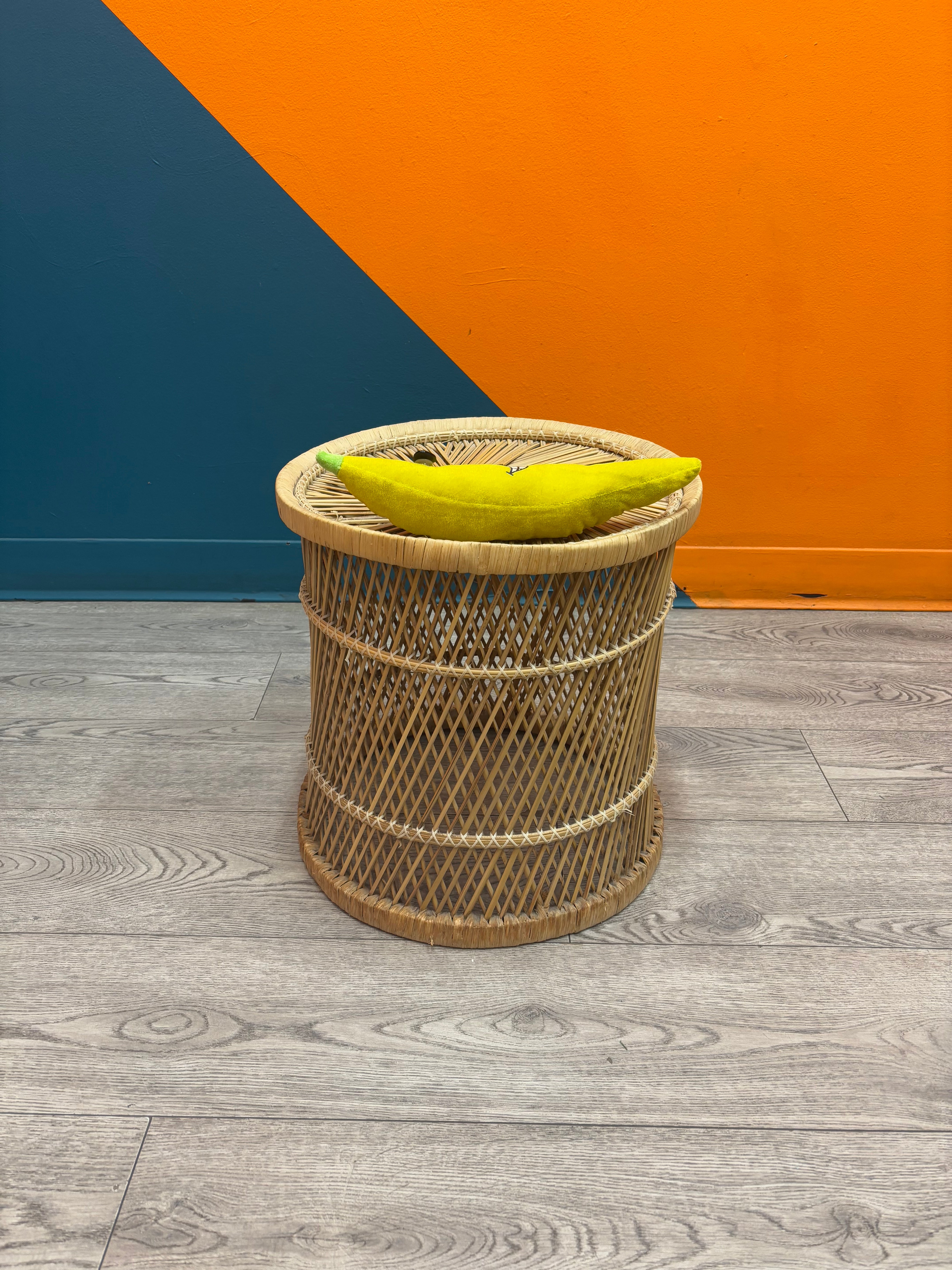 Small Wicker Side Table