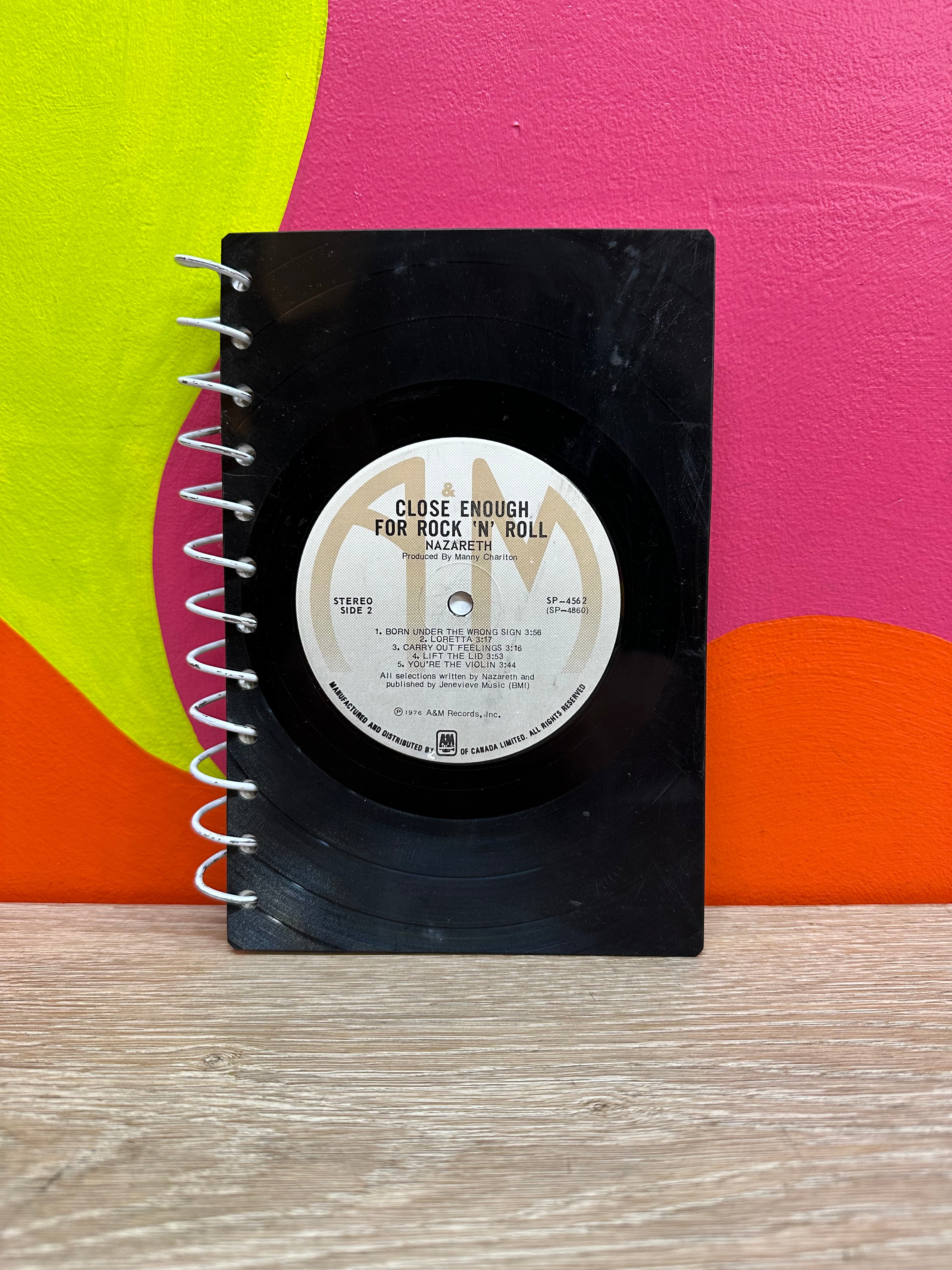 Handmade Vinyl Notebook