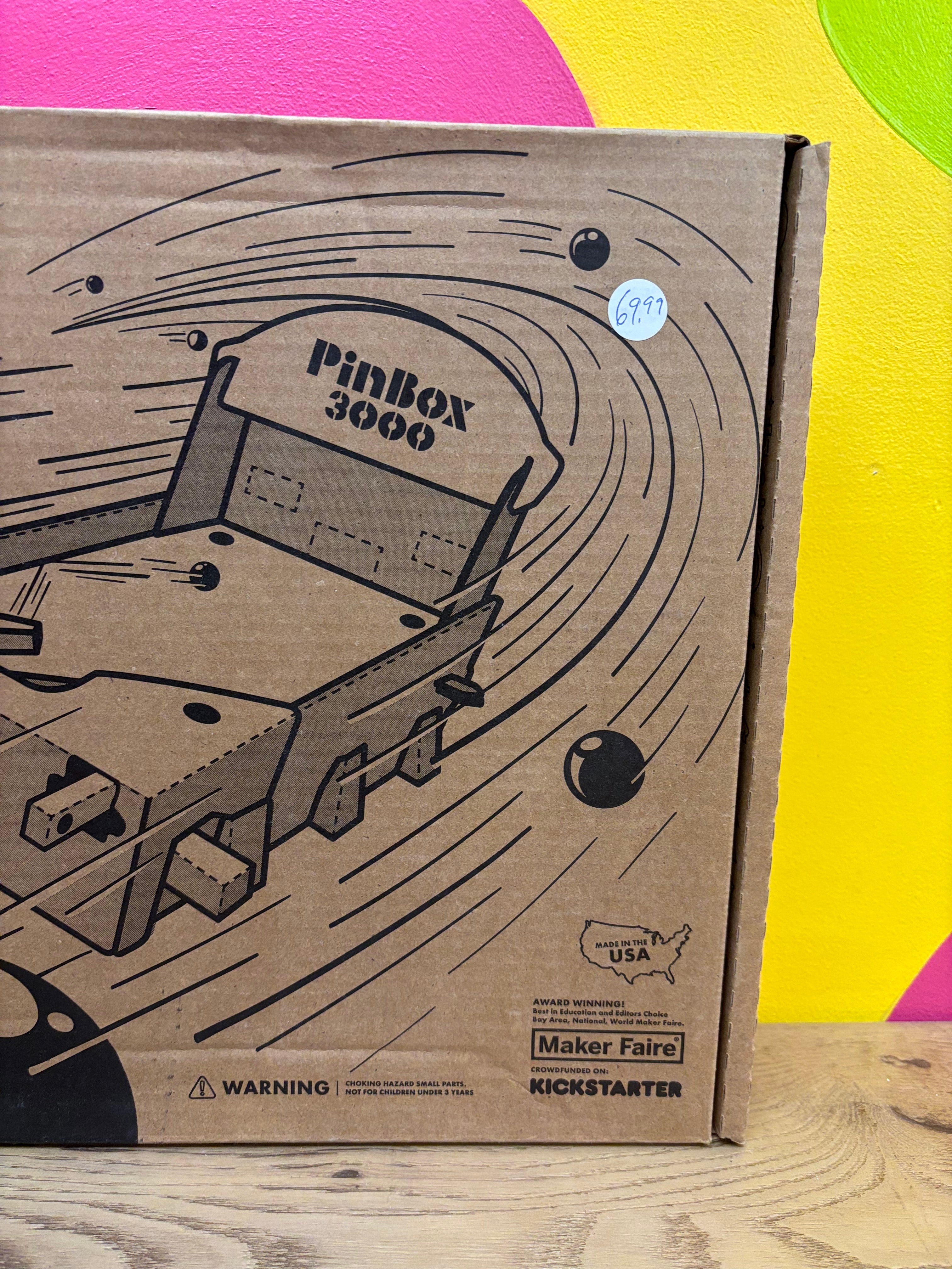 Cardboard Pinball Machine (PinBox 3000) NEW