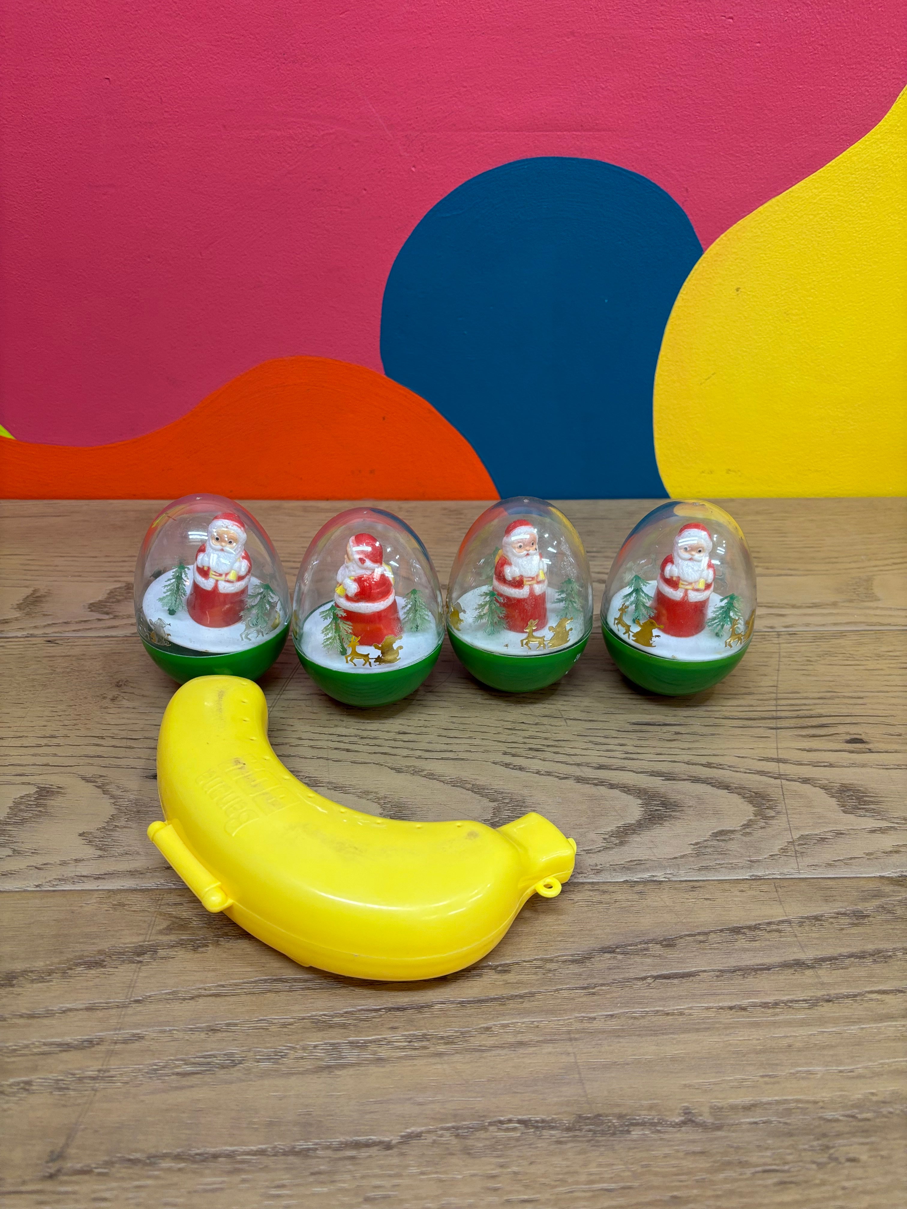 (4) Santa Claus Weebles