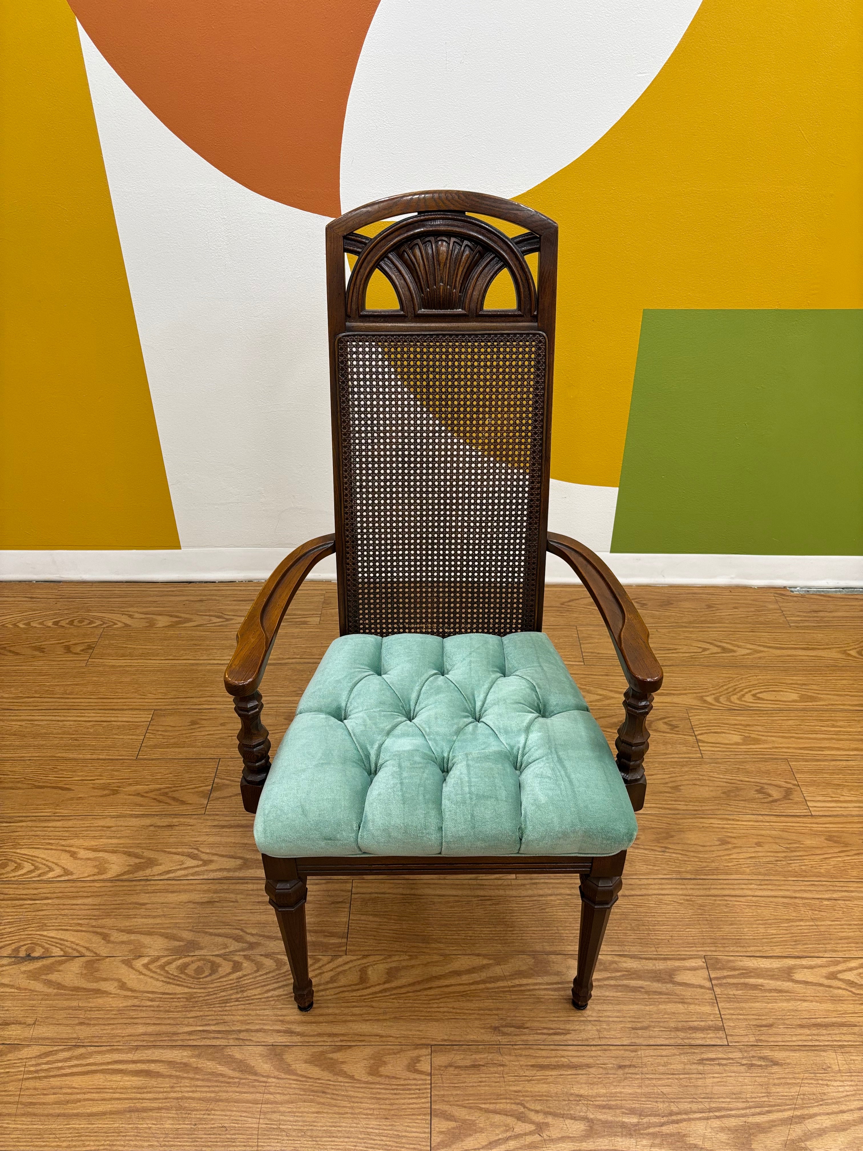 Woven Cane Dining Chair