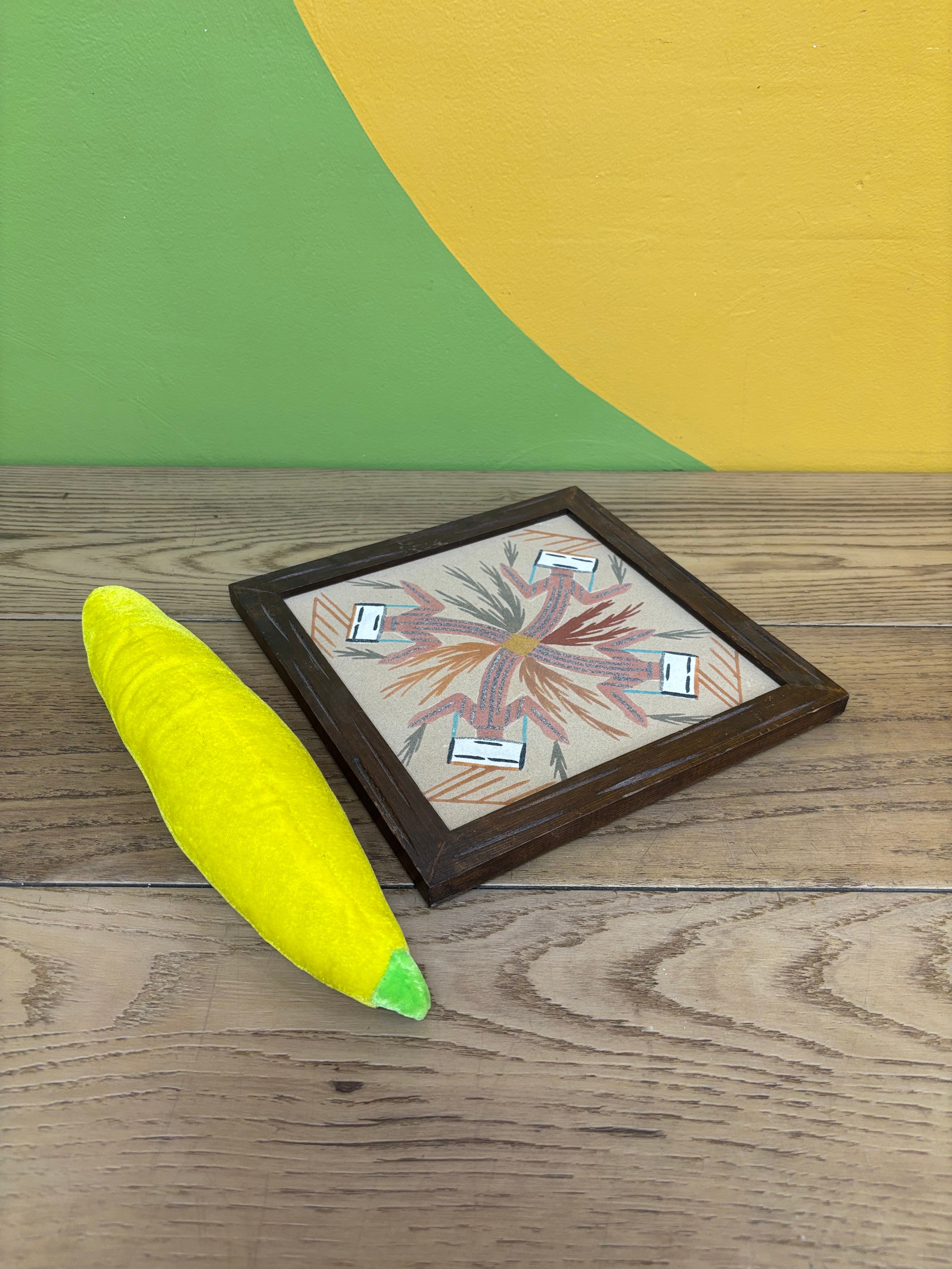 Framed Navajo Sand Painting