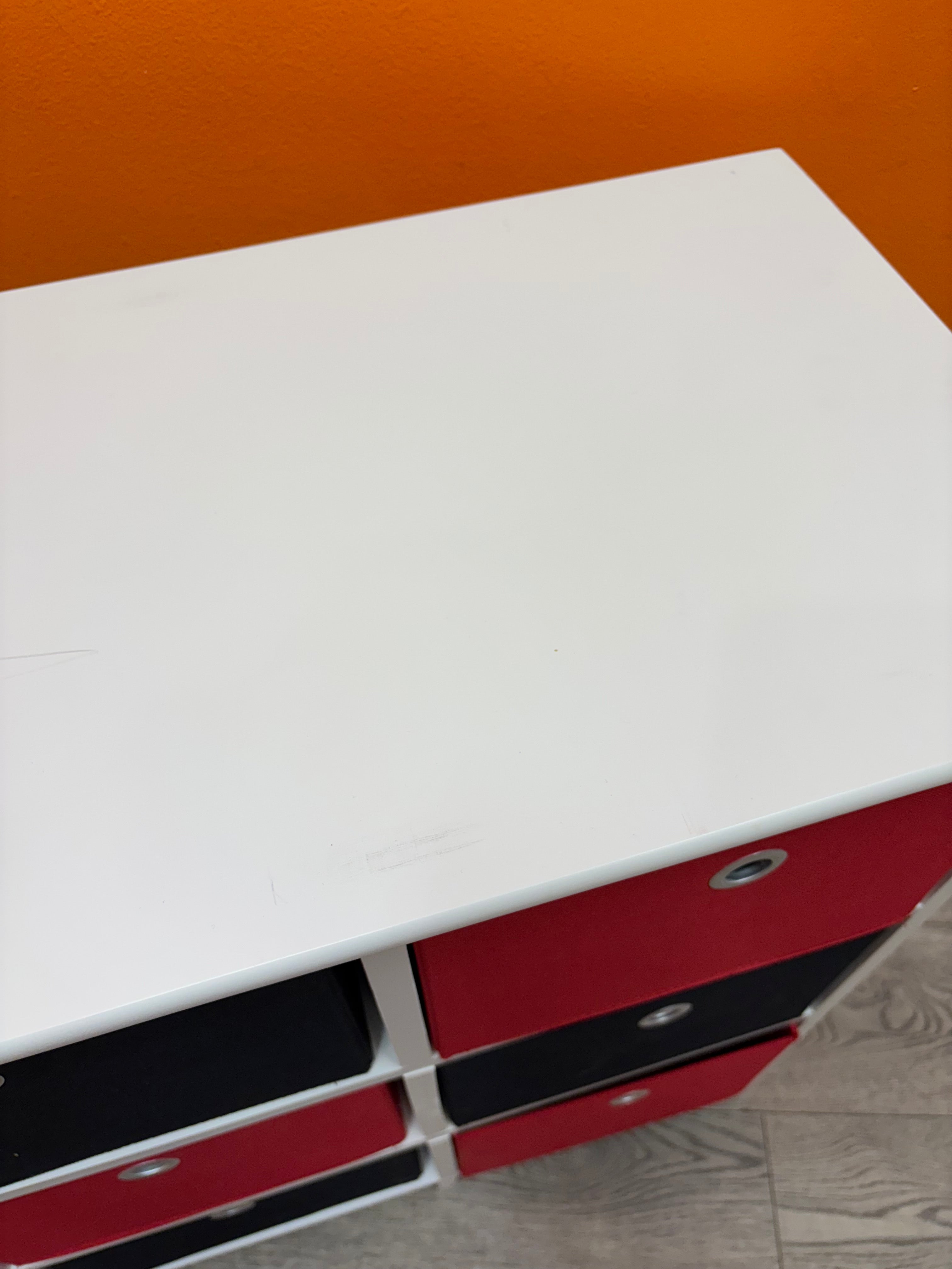 Black & Red Storage Shelves (2 available)