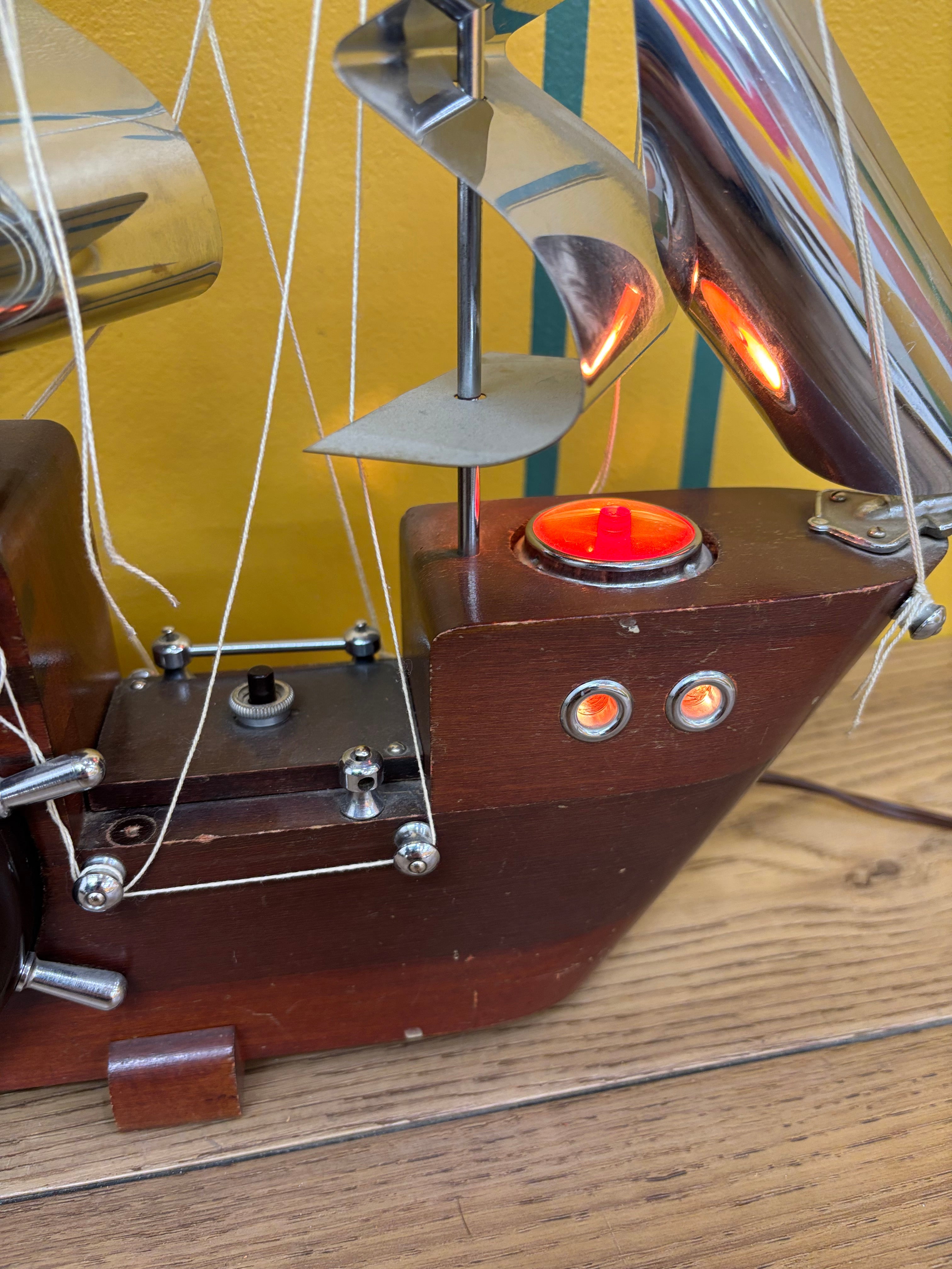 Electric Boat Mantel Clock