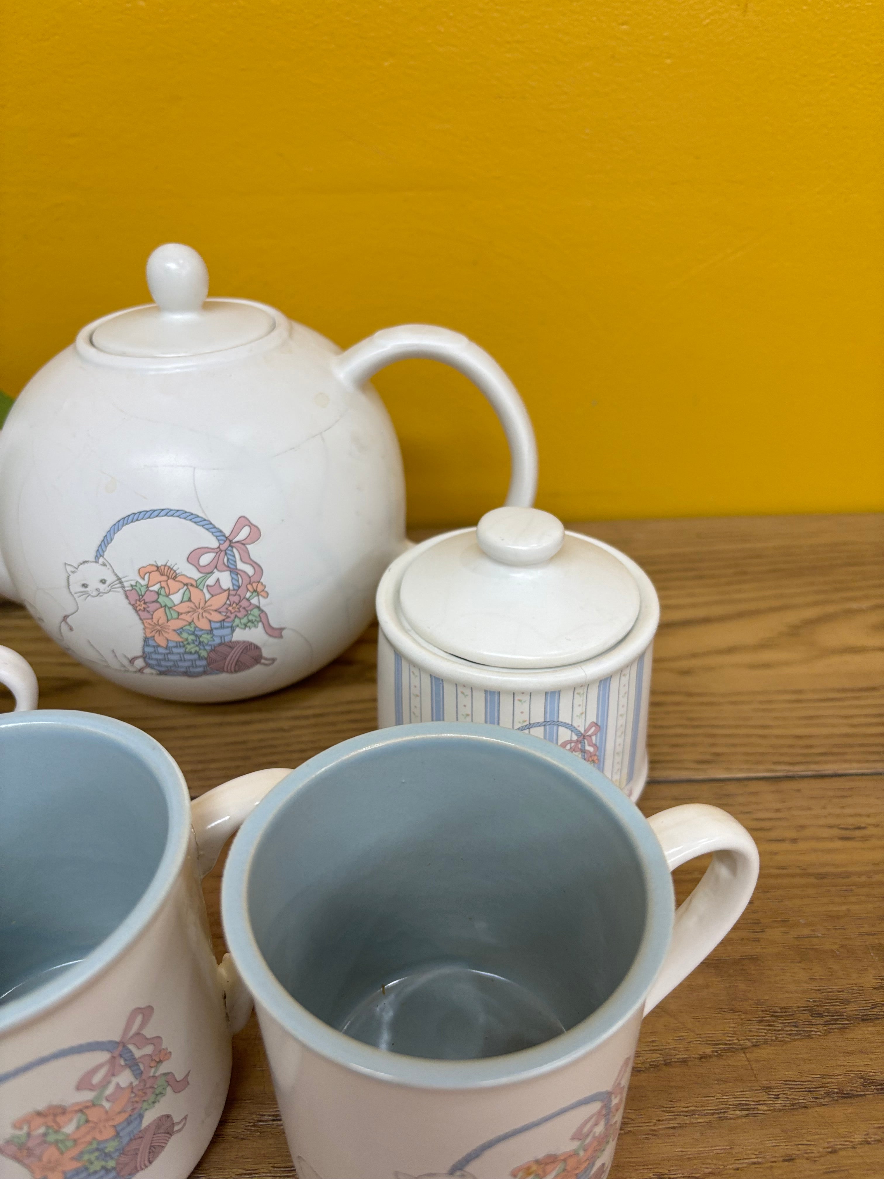 Cat Ceramic Tea Set