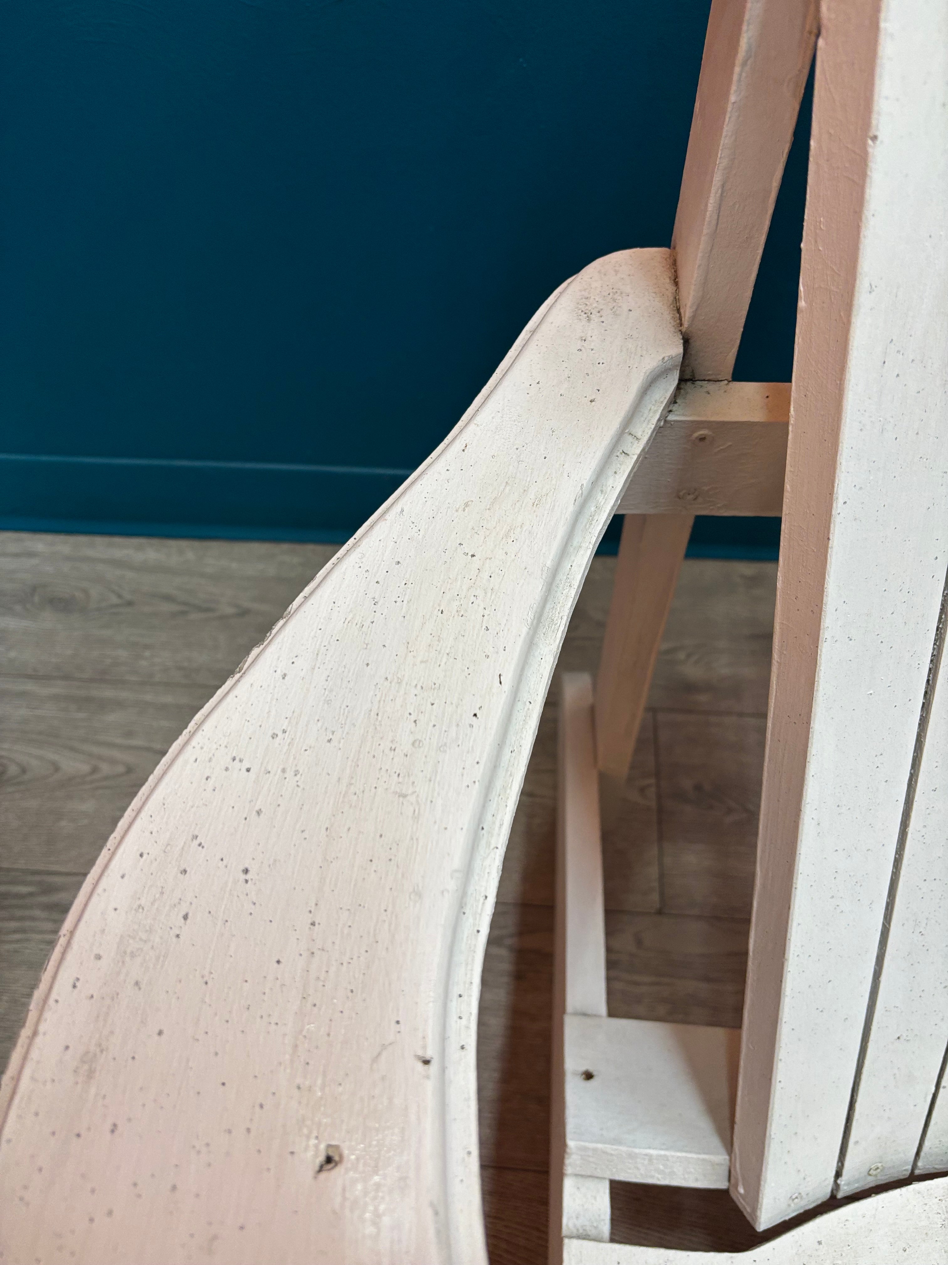 White Wood Adirondack Lounge Chair #2