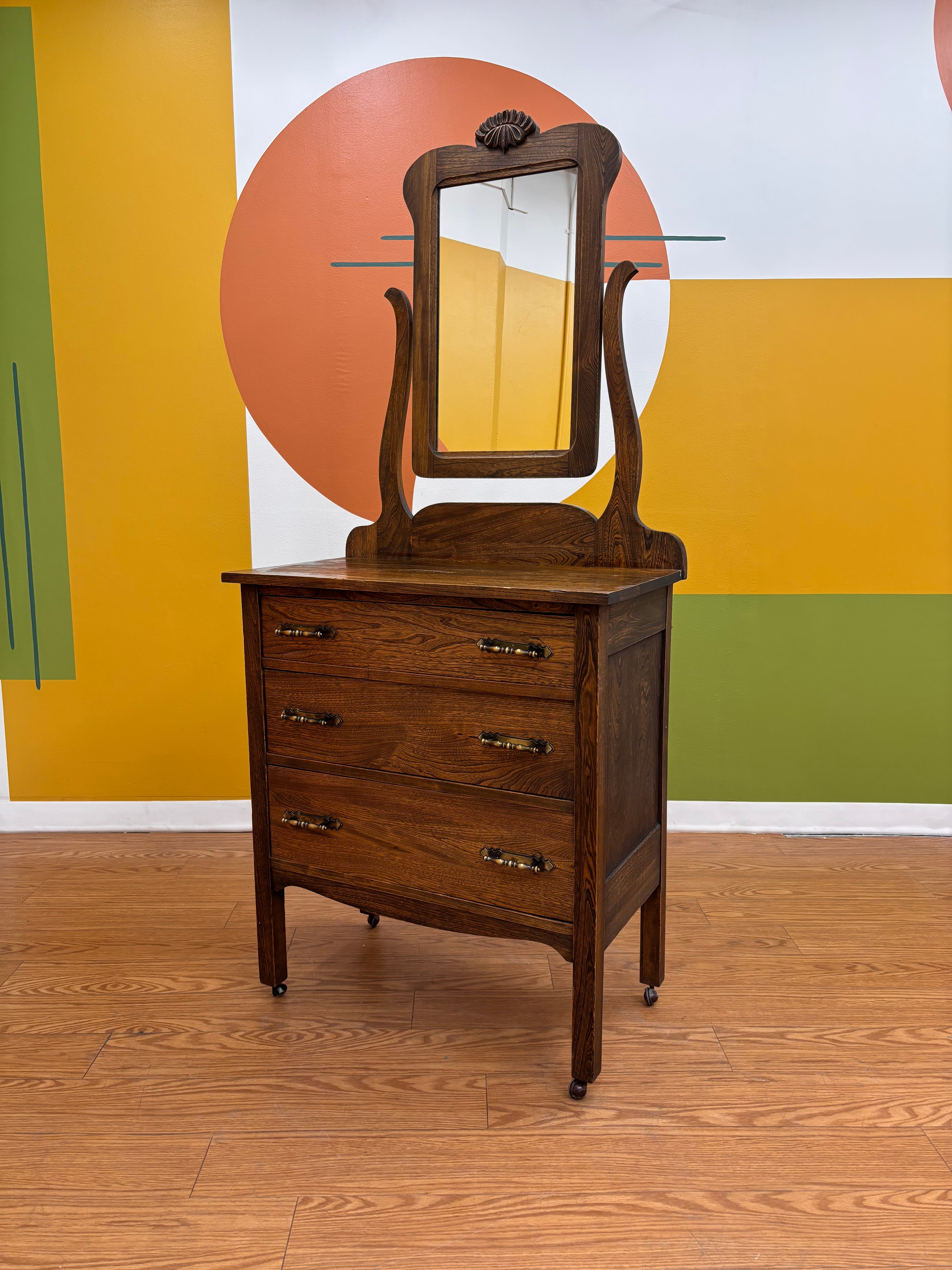 Wood Dresser Vanity