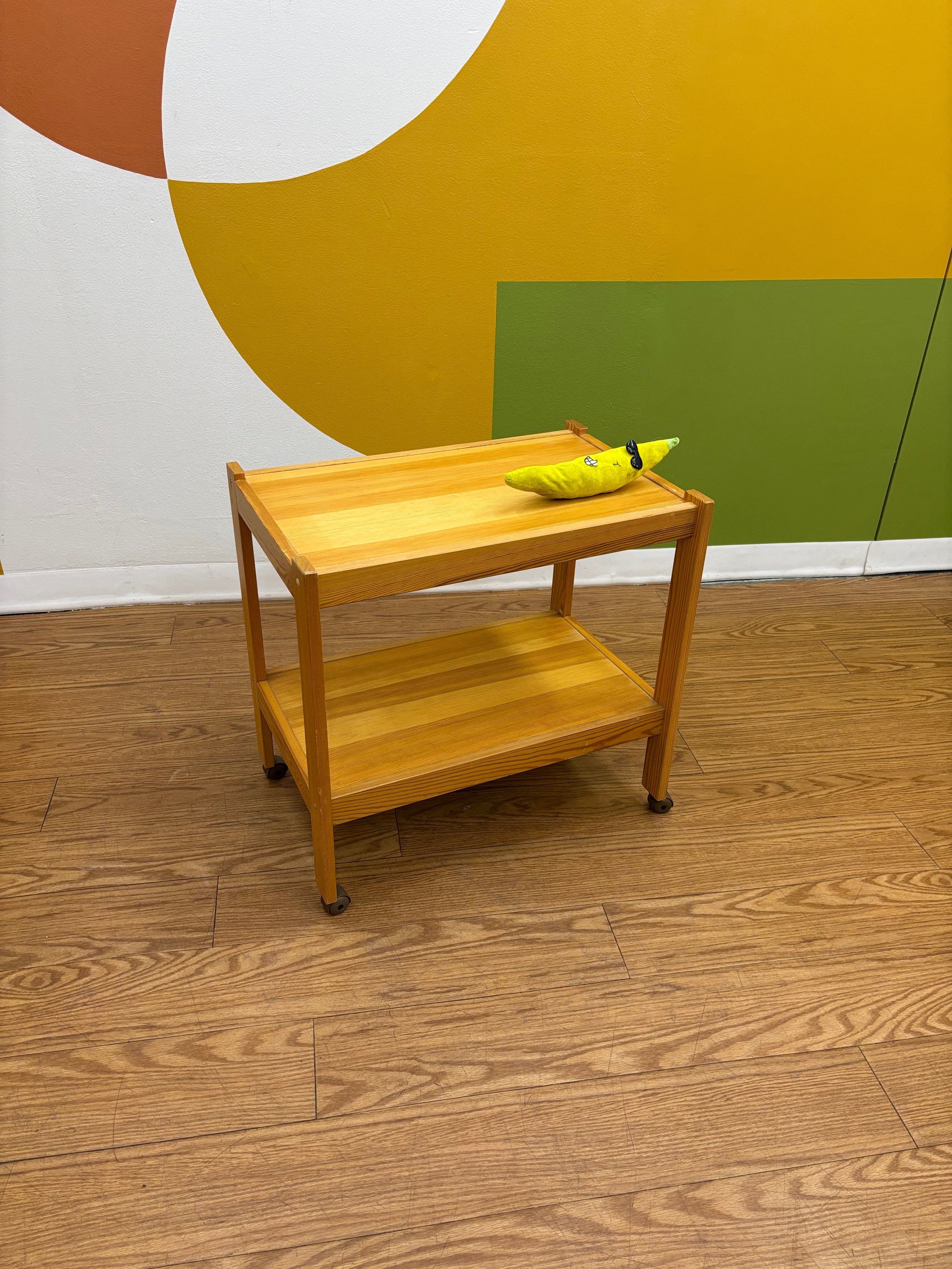 Wood Bar Cart