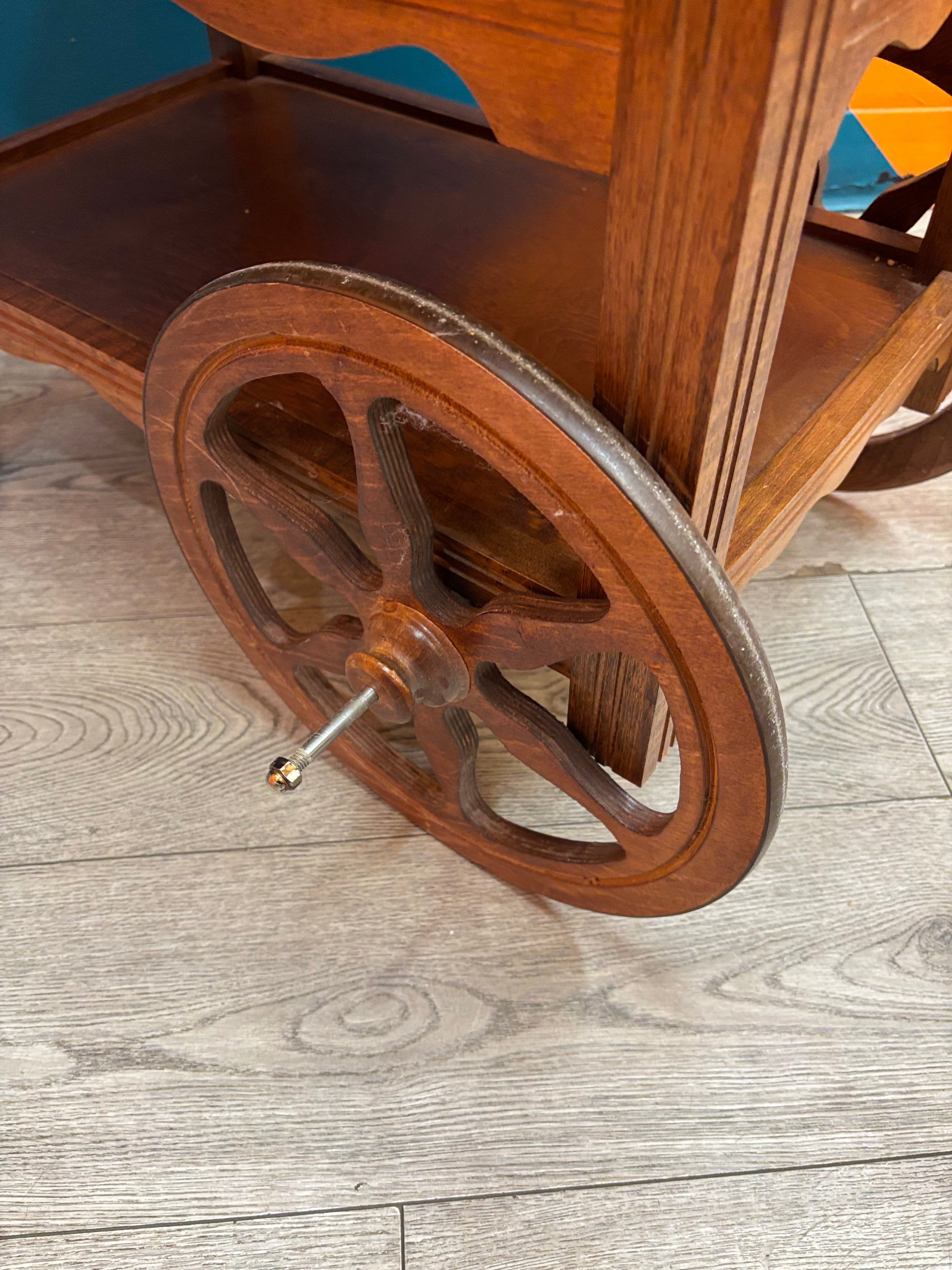 Wood Tea Wagon