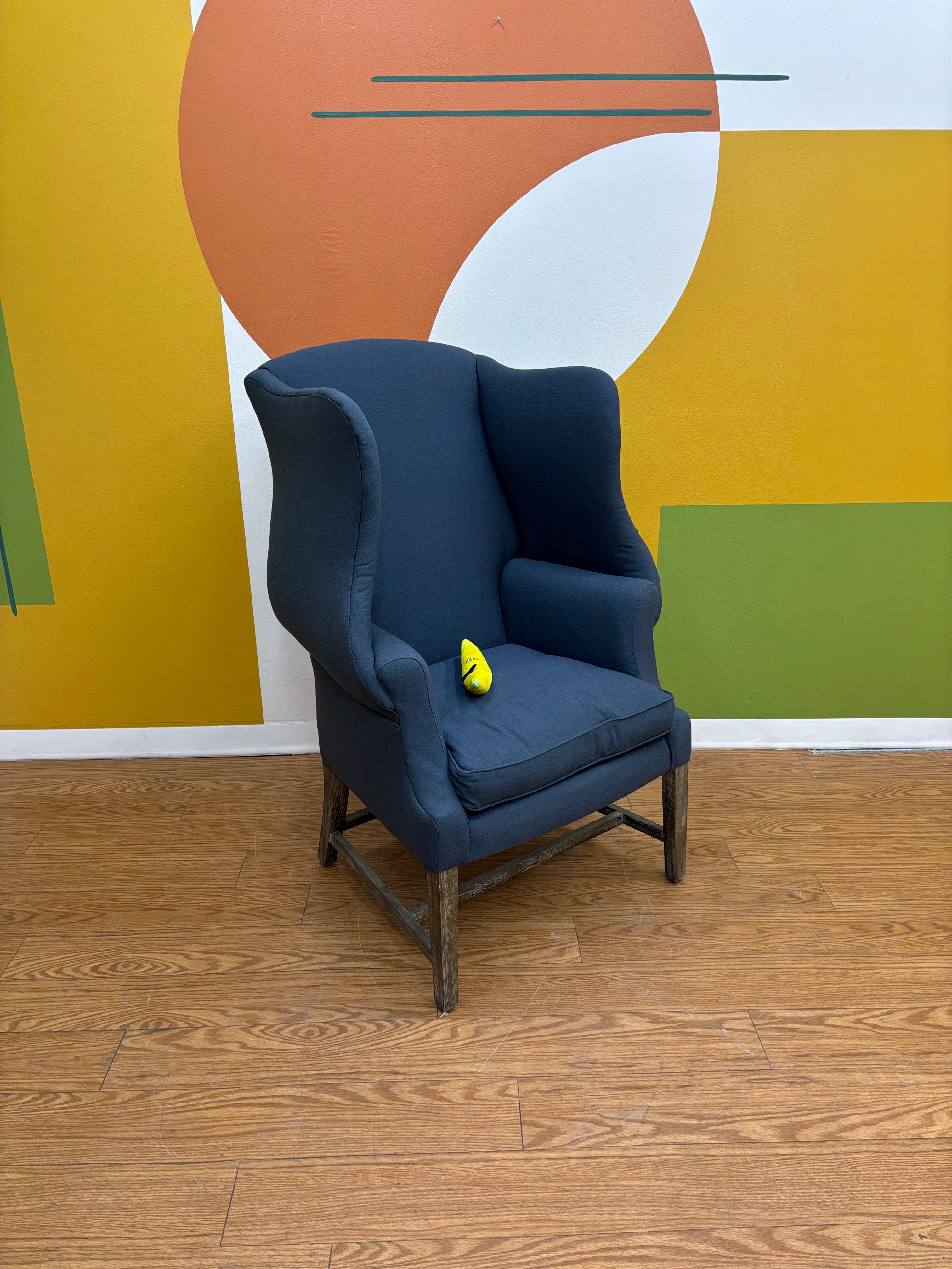 Navy Armchair