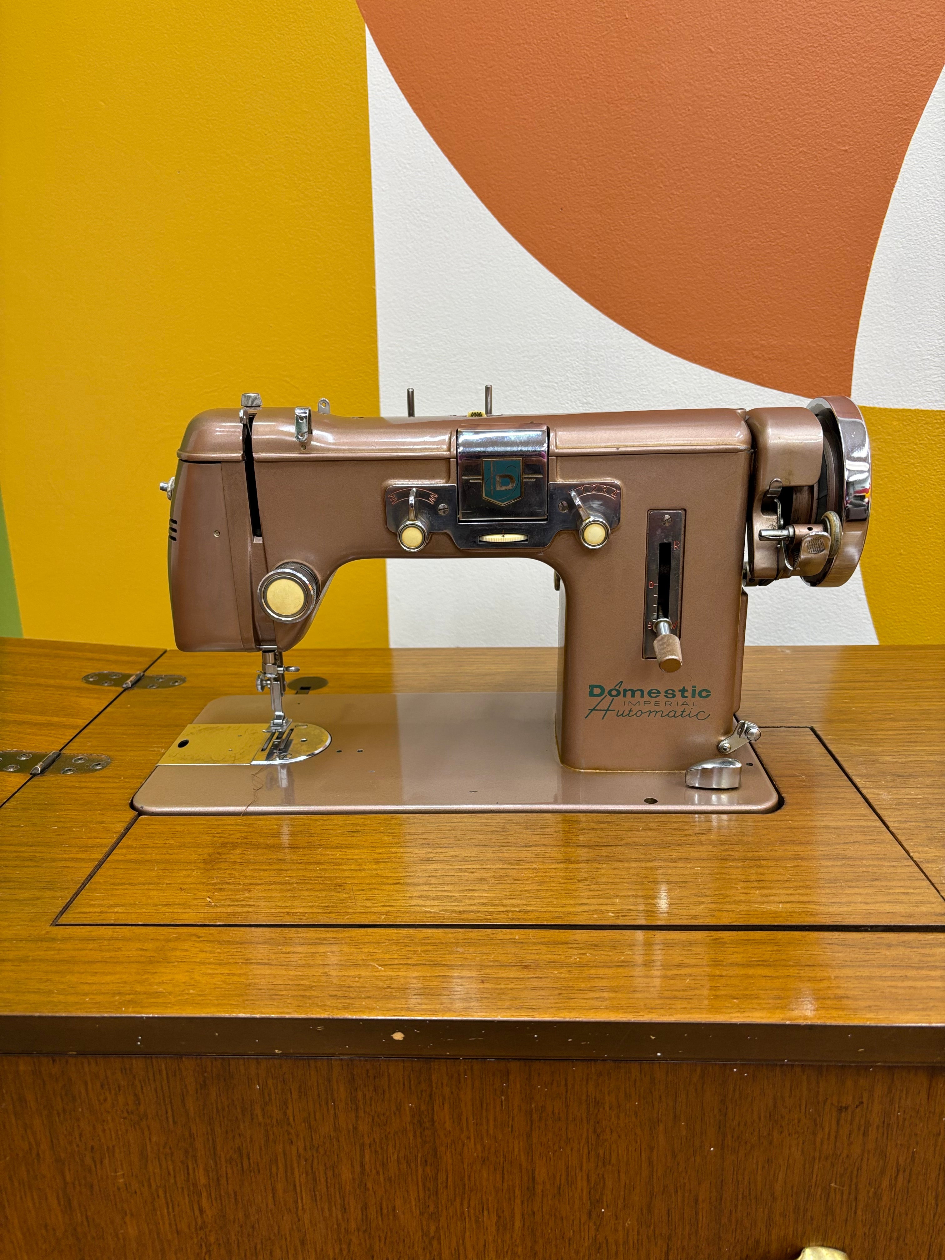 Domestic Imperial Automatic Sewing Machine Cabinet