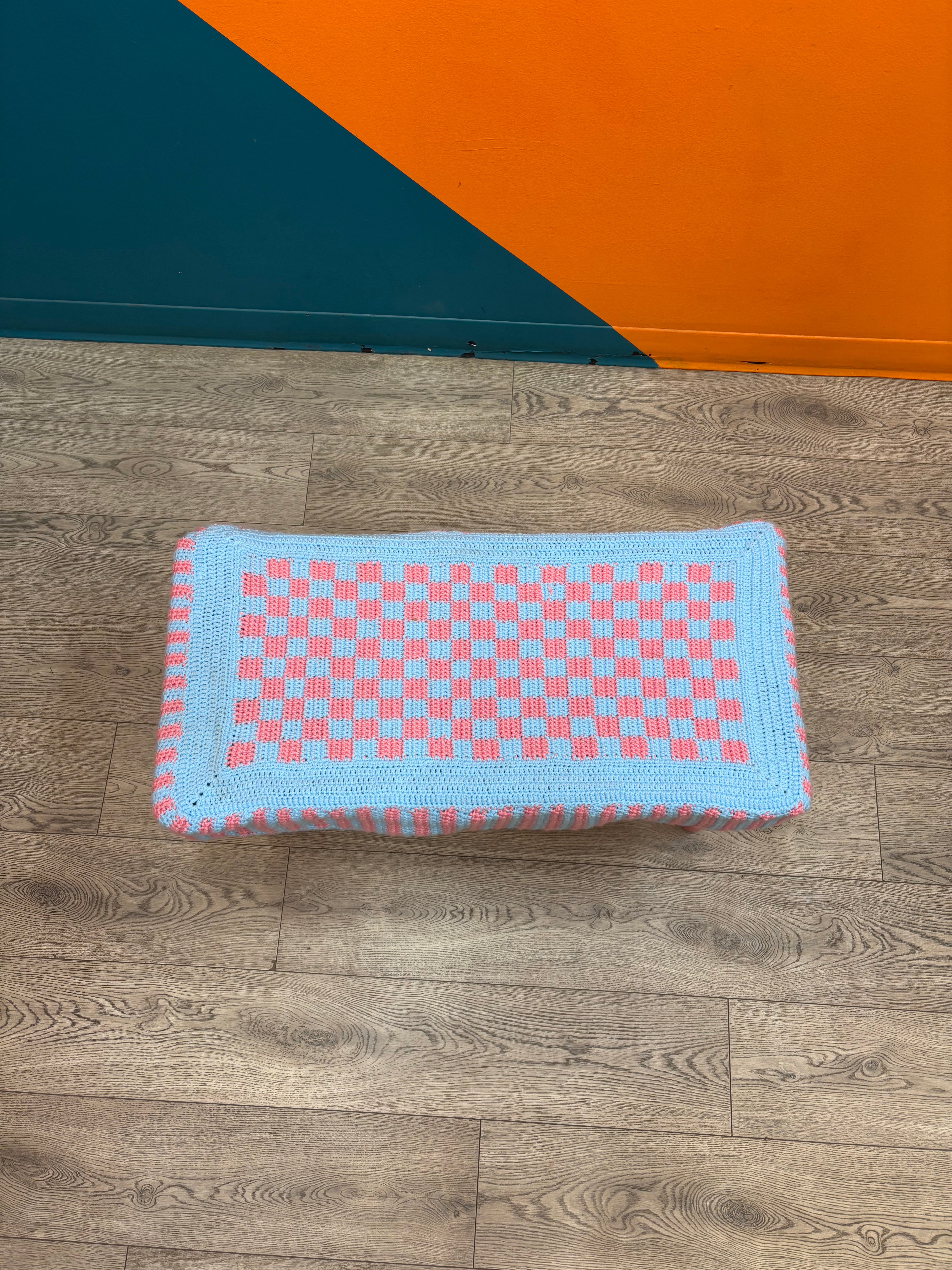 Storage Bench With Crochet Cover