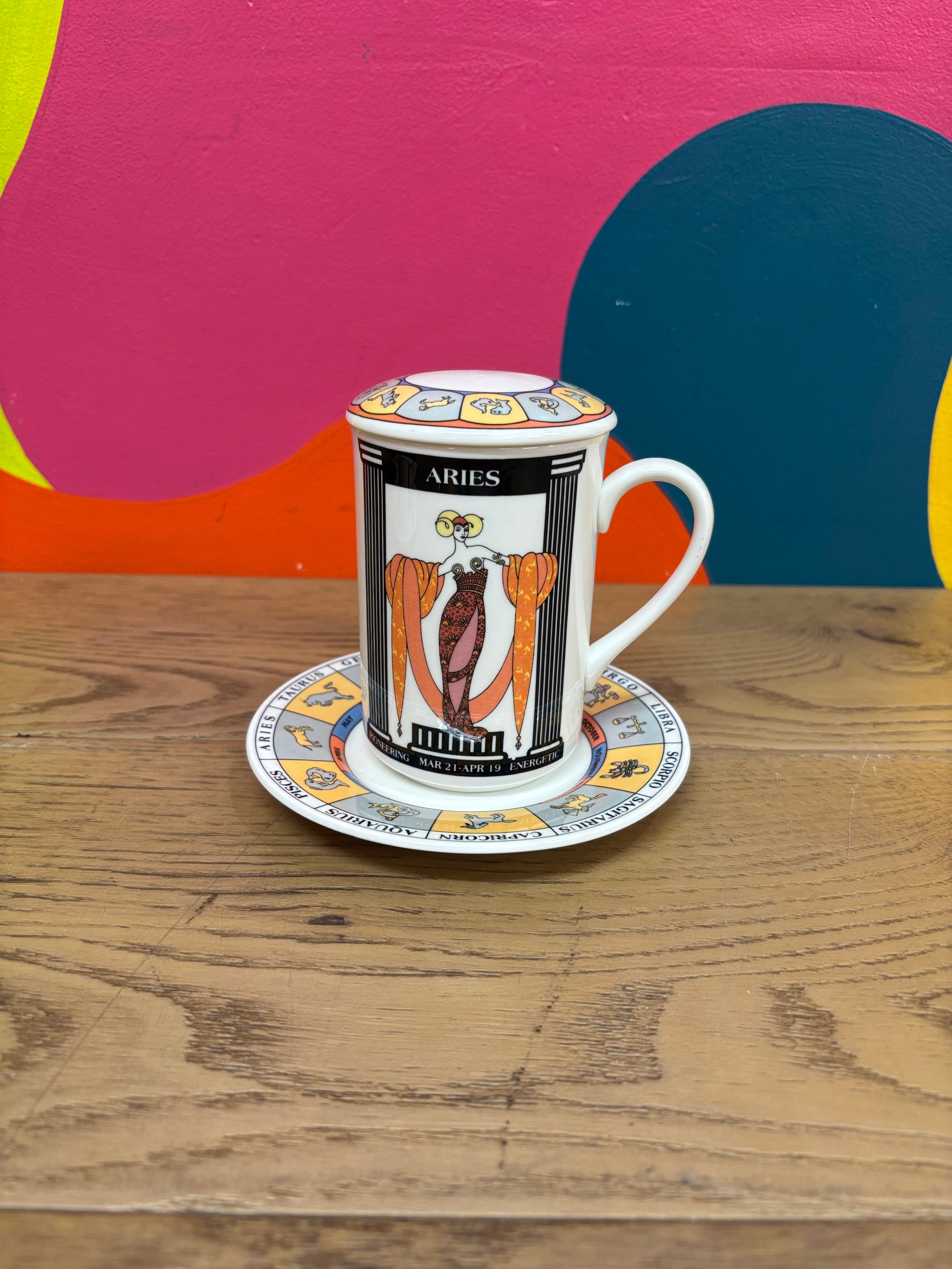 Zodiac Mug & Saucer - Aries