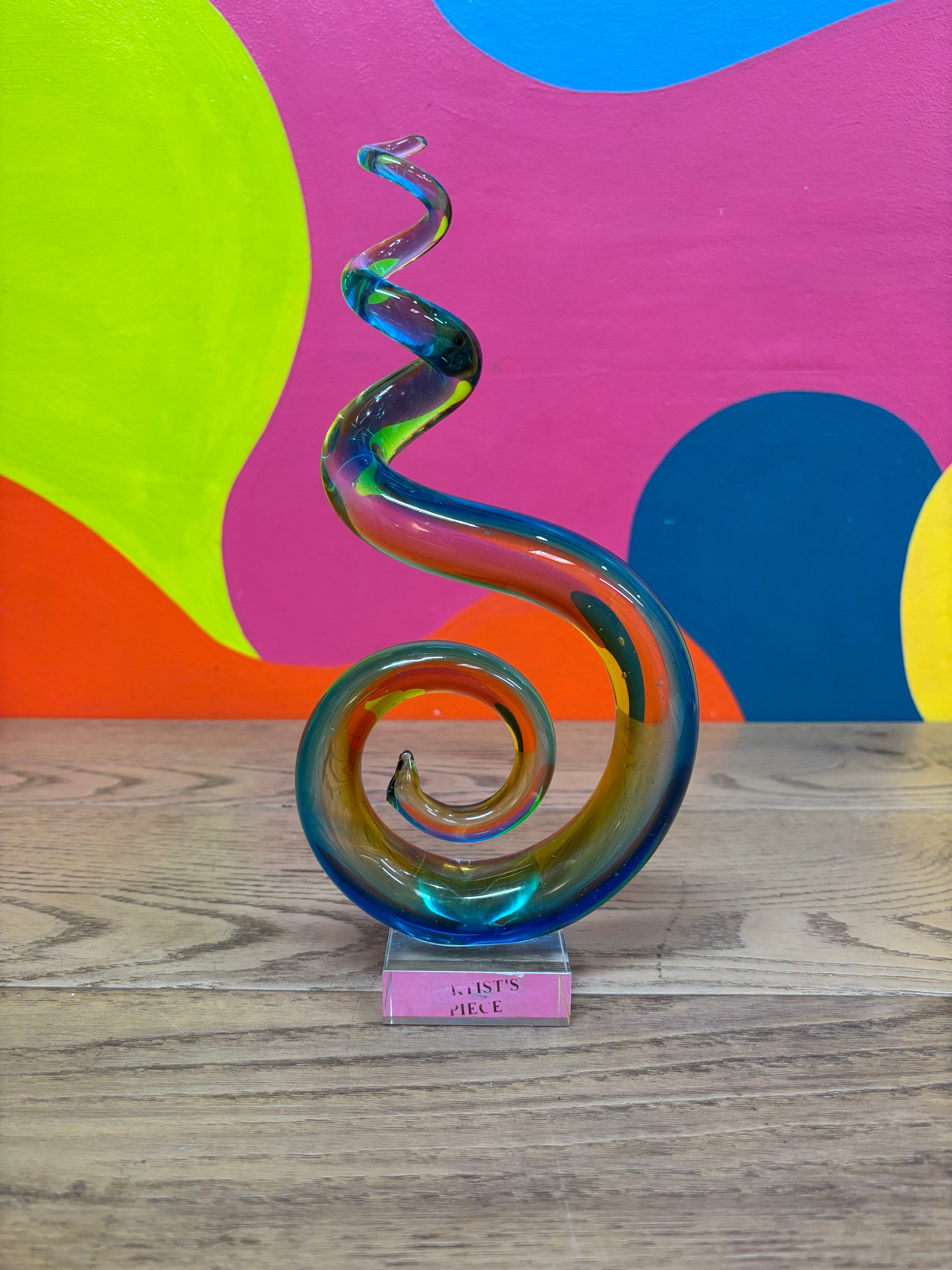 Swirly Glass Sculpture