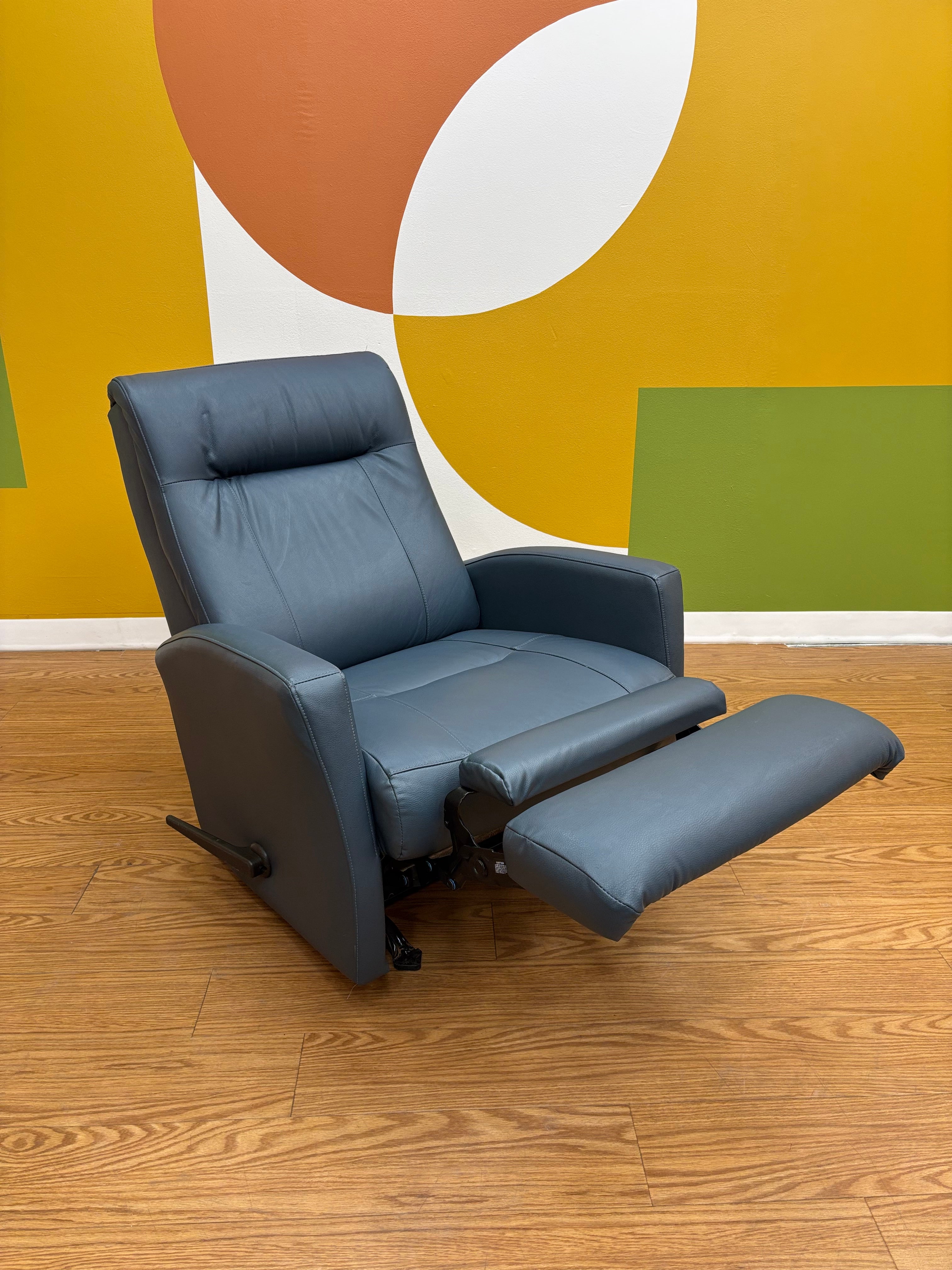 Blue Rocking Recliner