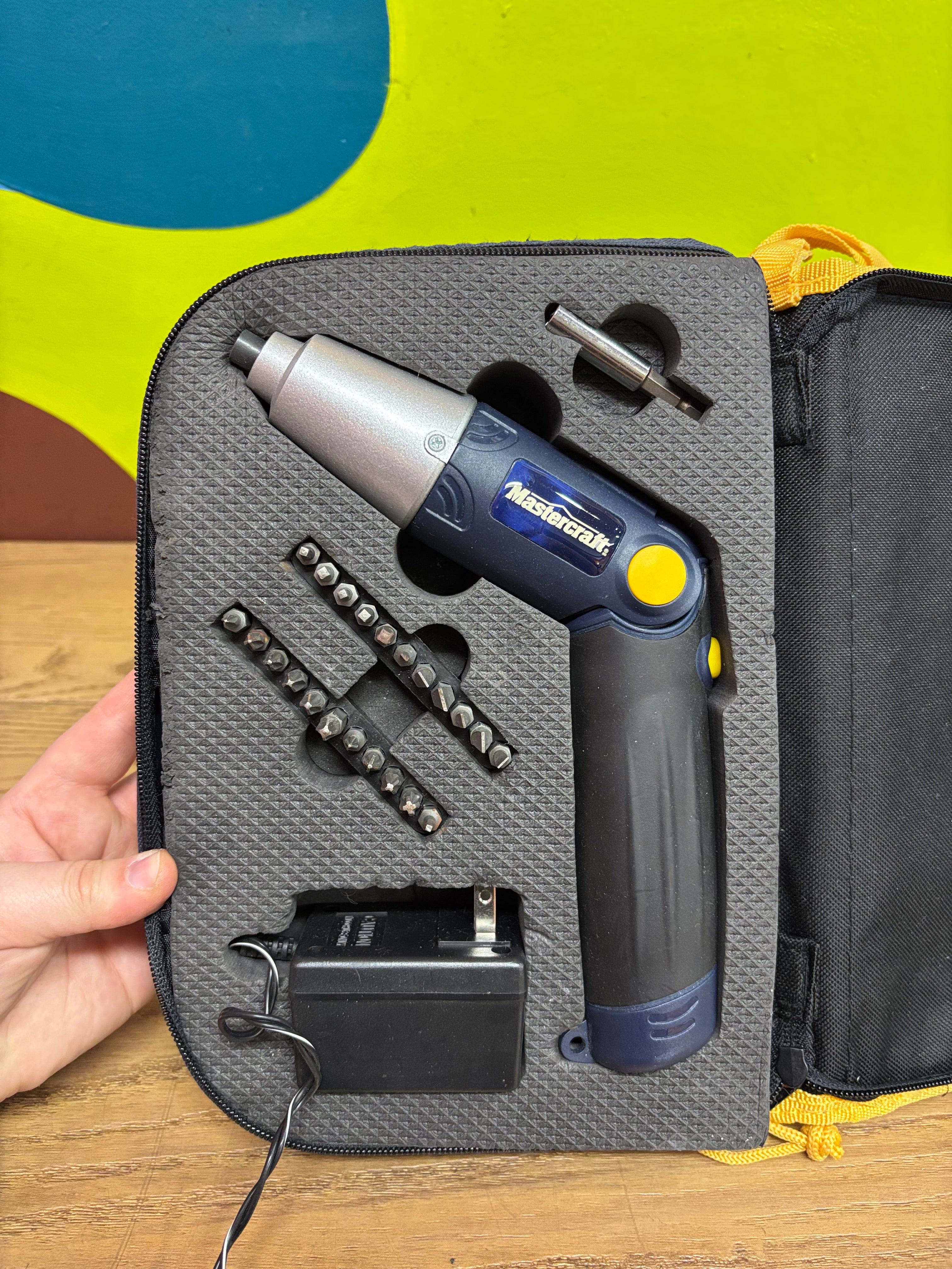 Mastercraft Pivoting Cordless Screwdriver Kit