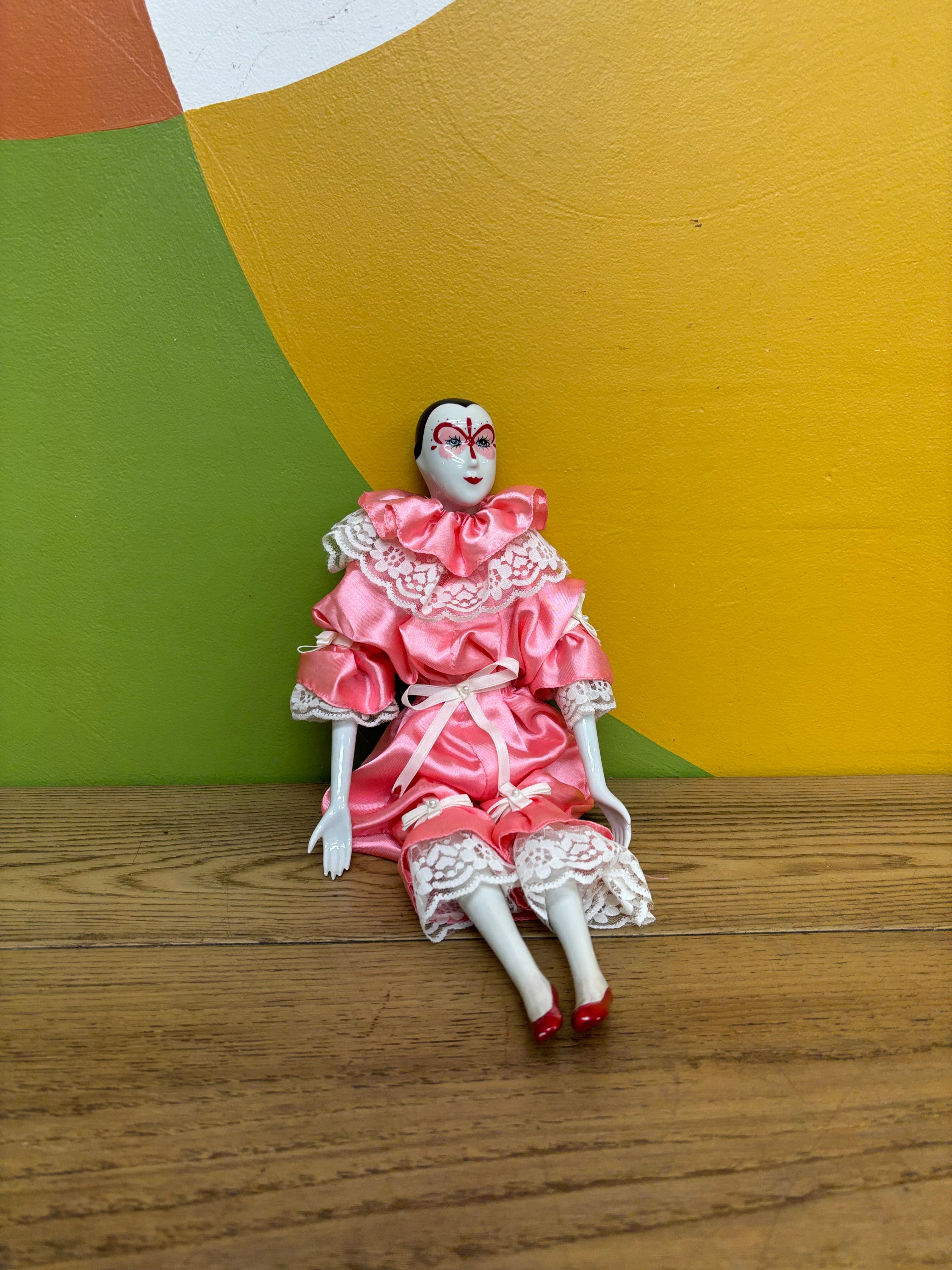 Porcelain Pierrot Doll