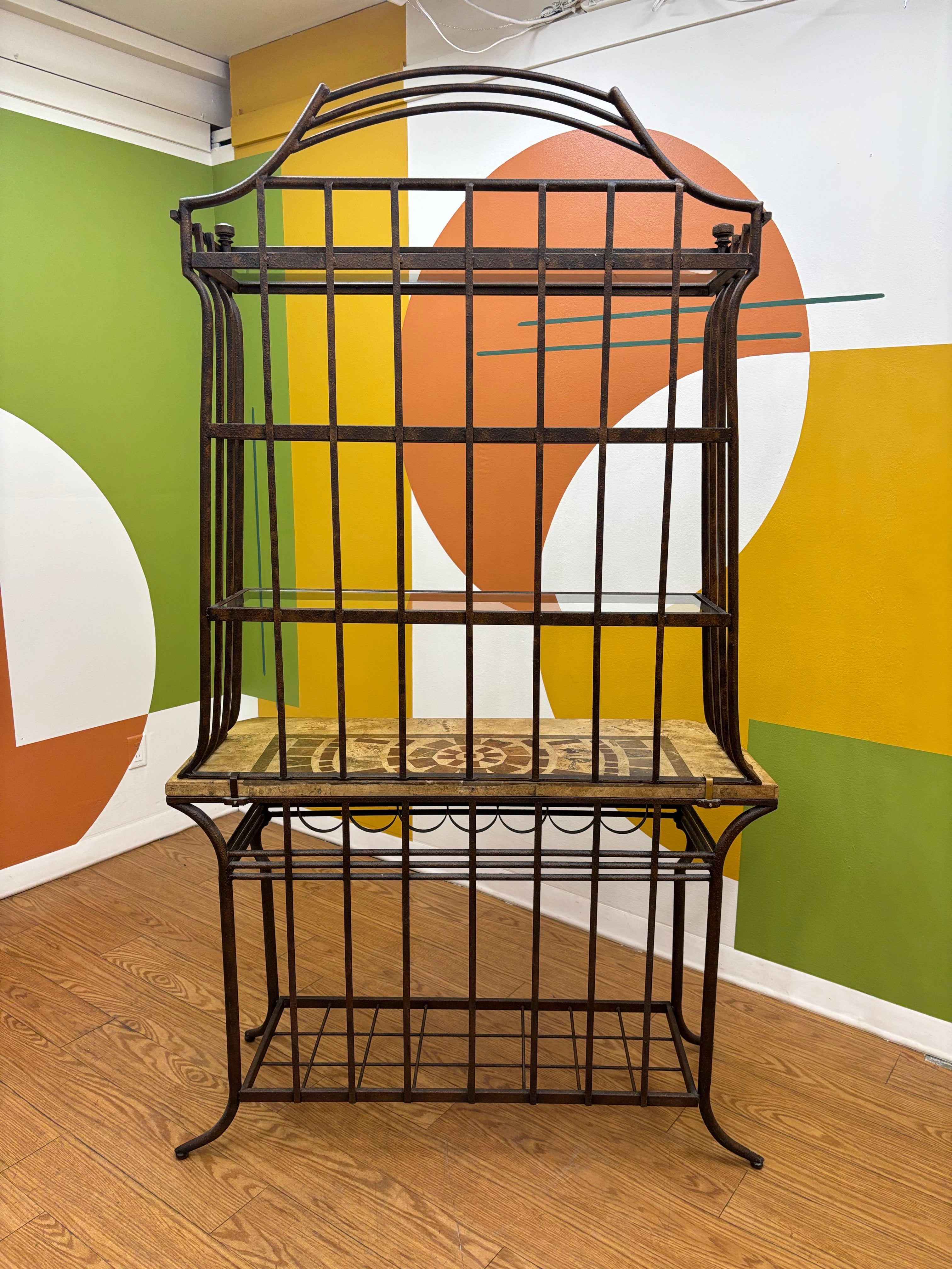 Wrought Iron Bakers Rack