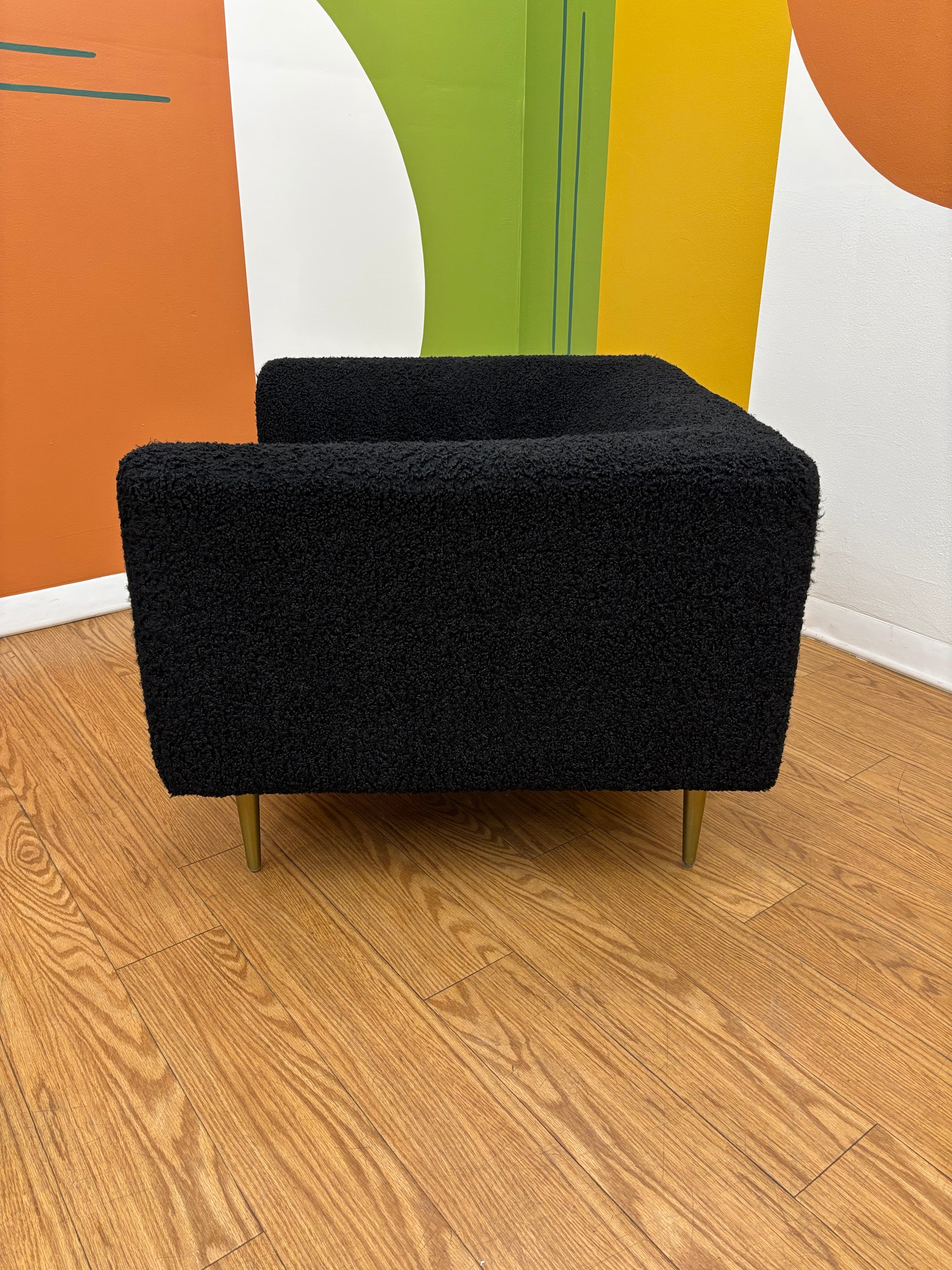 Oversized Square Sherpa Armchair (2 available)
