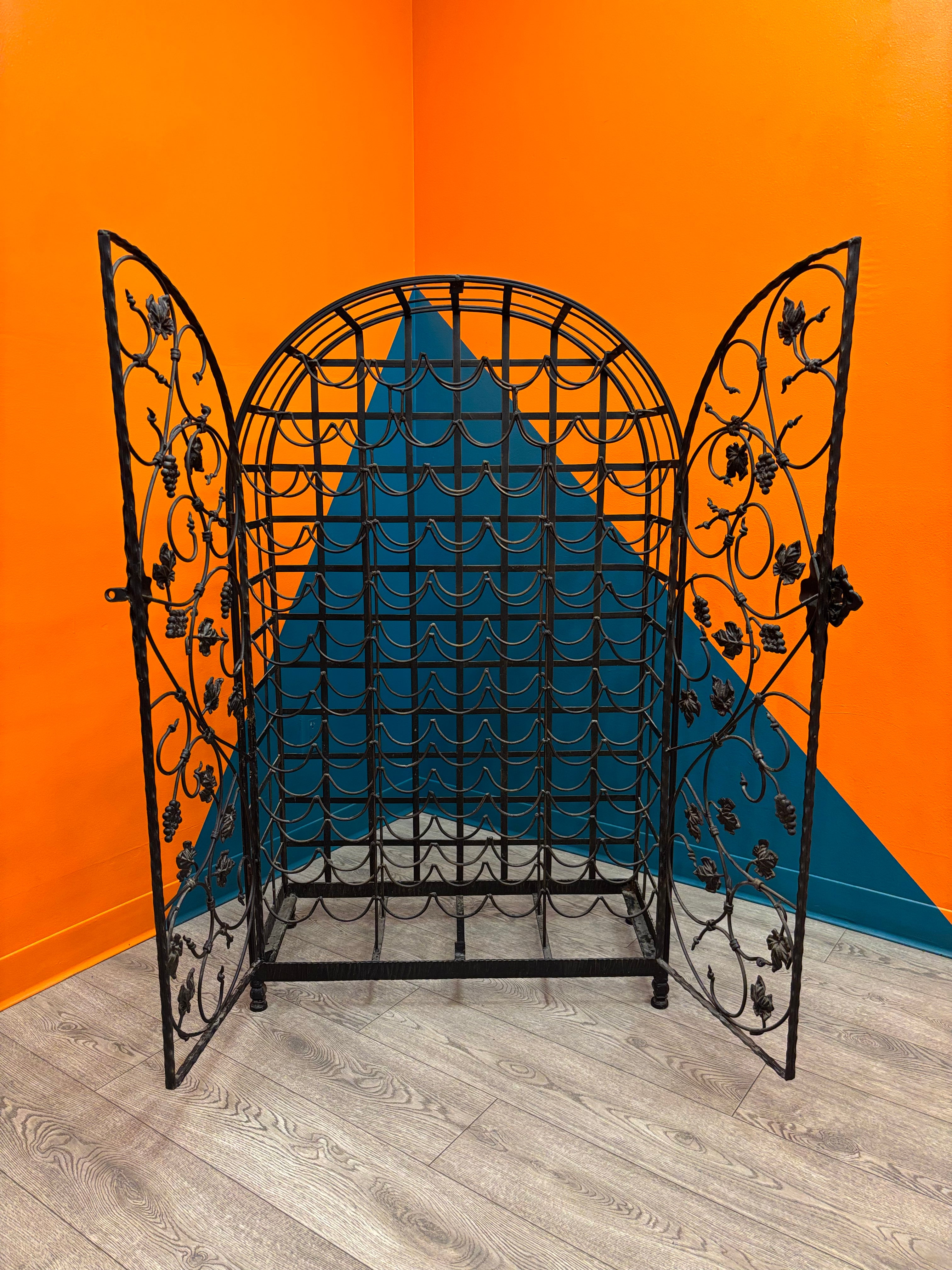 Wrought Iron Wine Rack