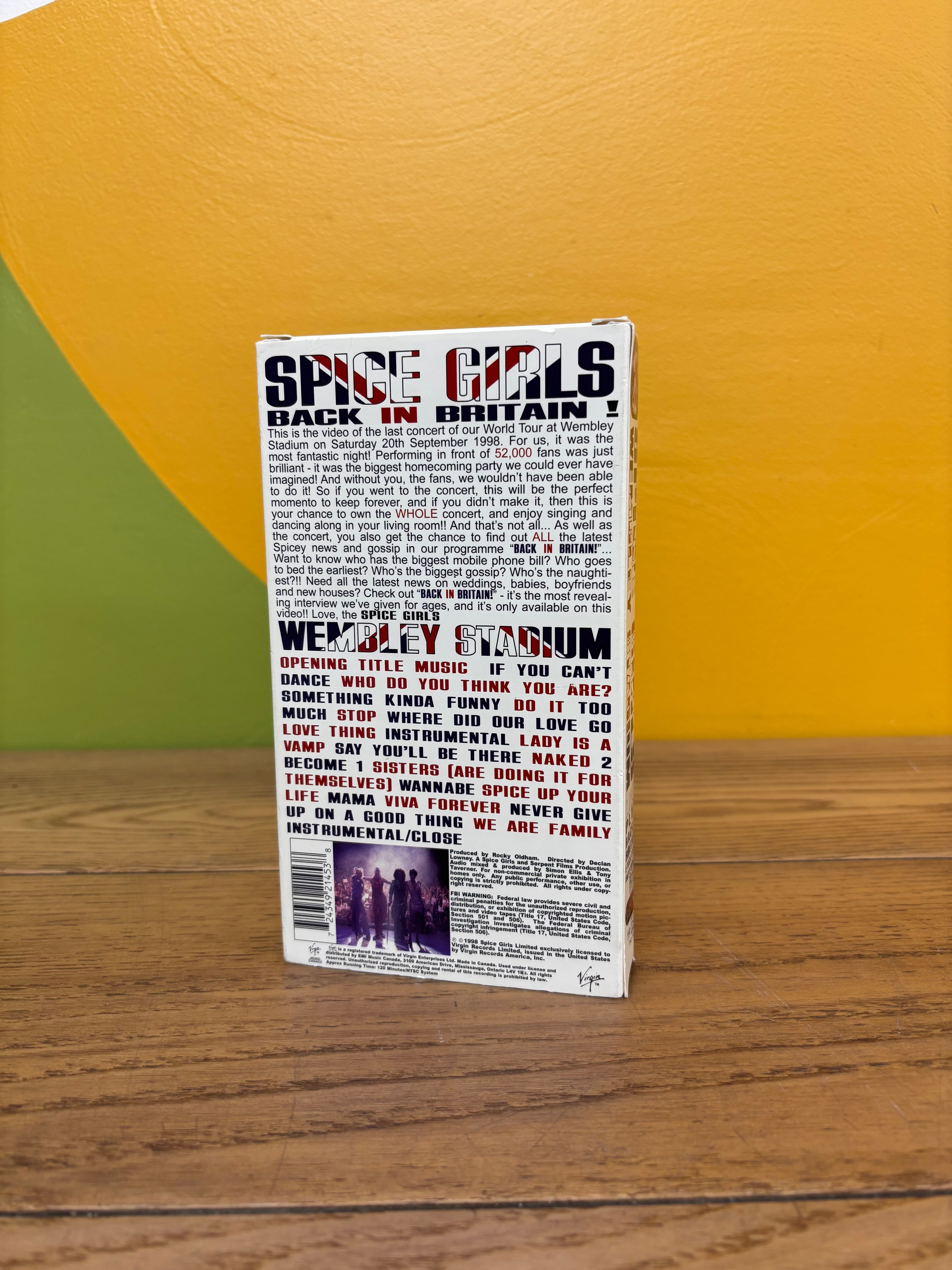 Spice Girls Live at Wembley Stadium VHS