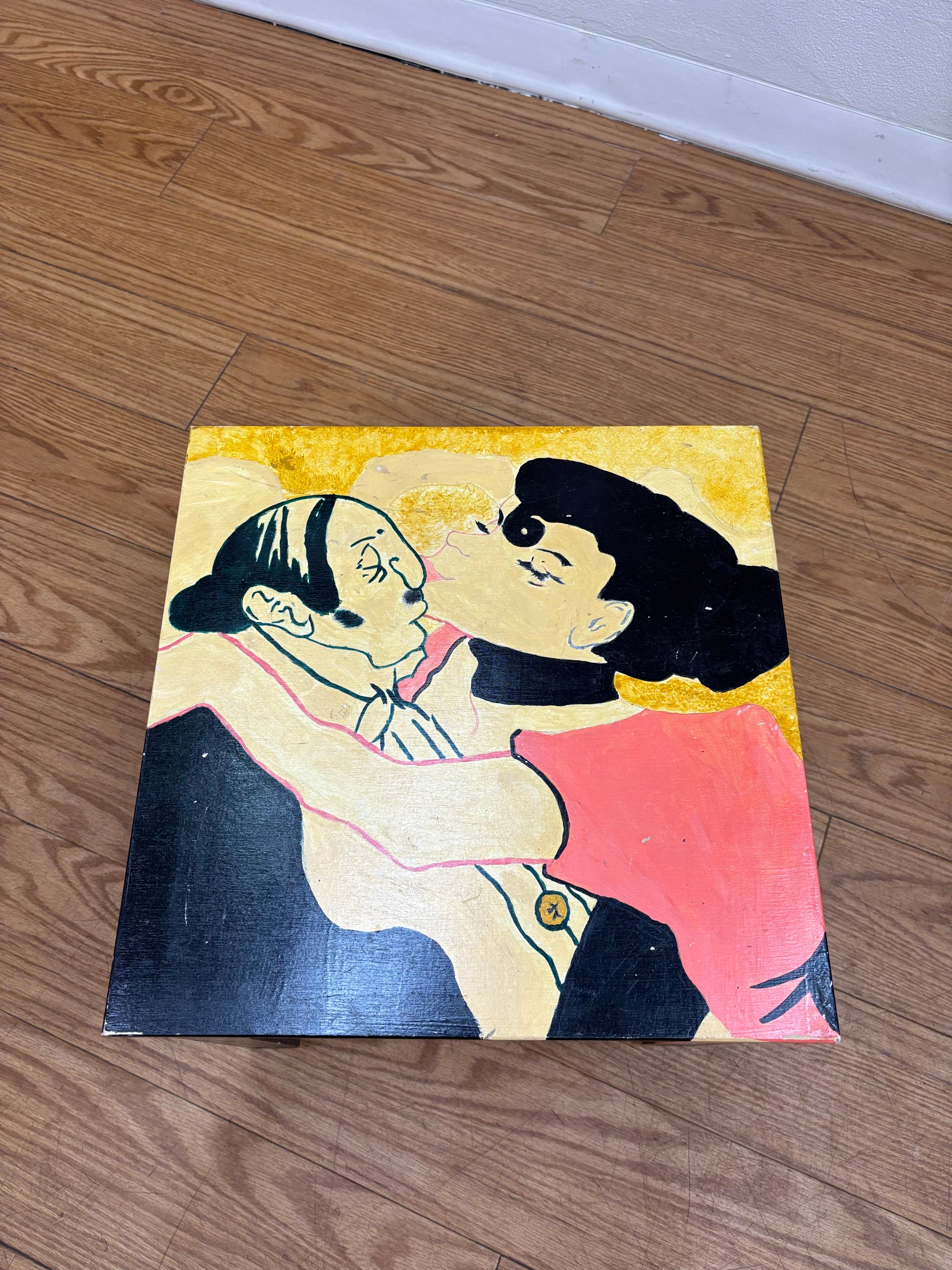 Small Hand Painted Side Table