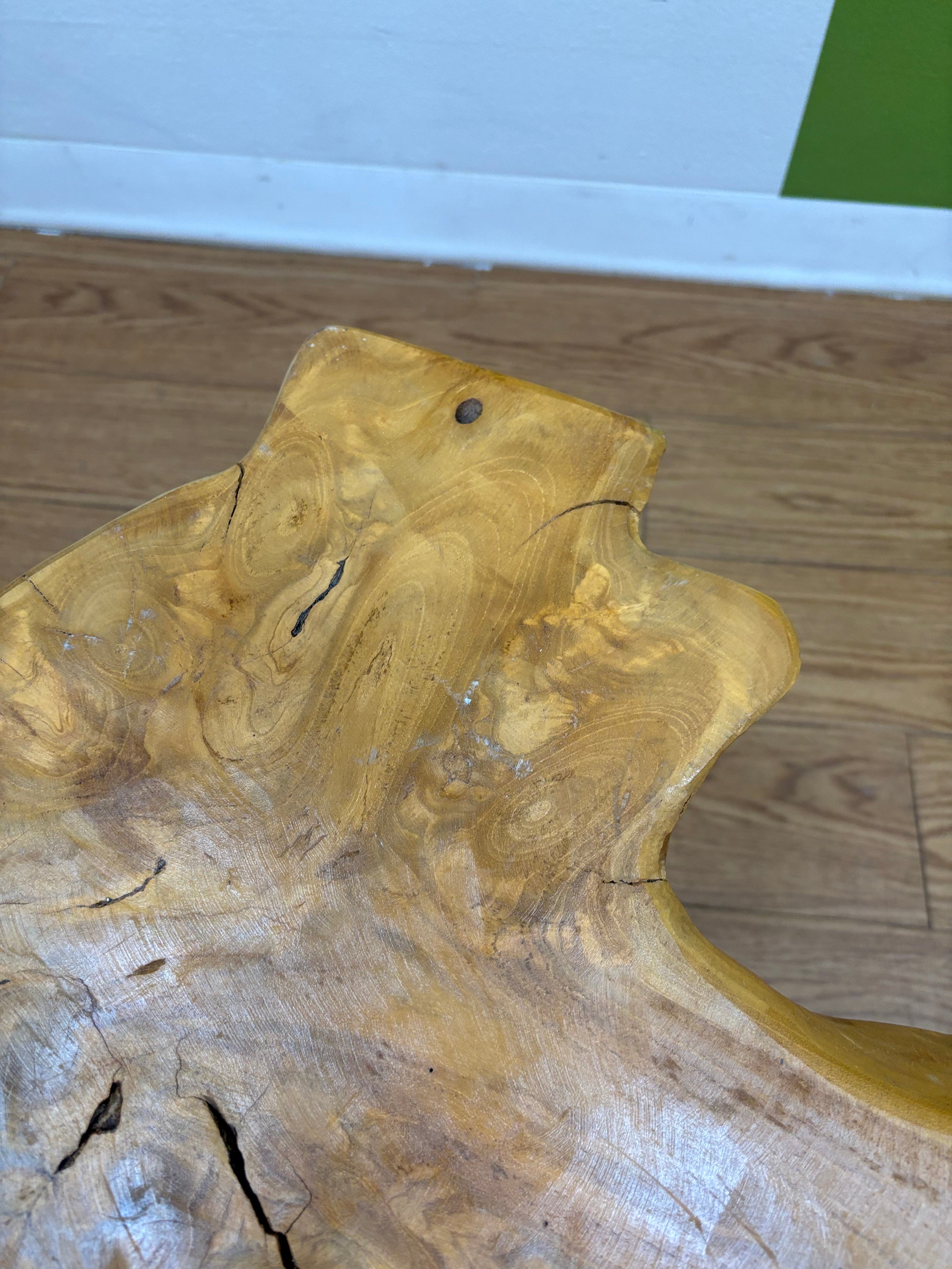 Live Edge Wood Side Table