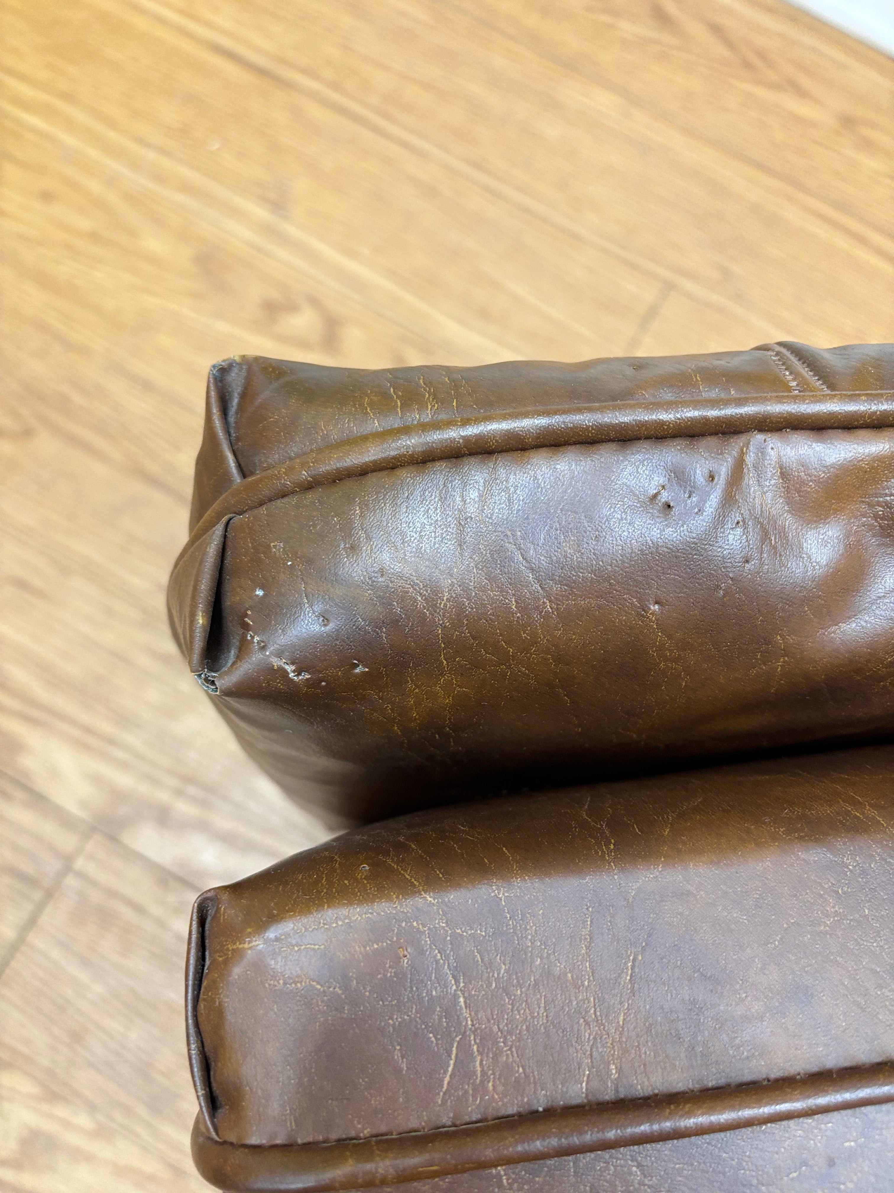 Brown Tufted Ottoman