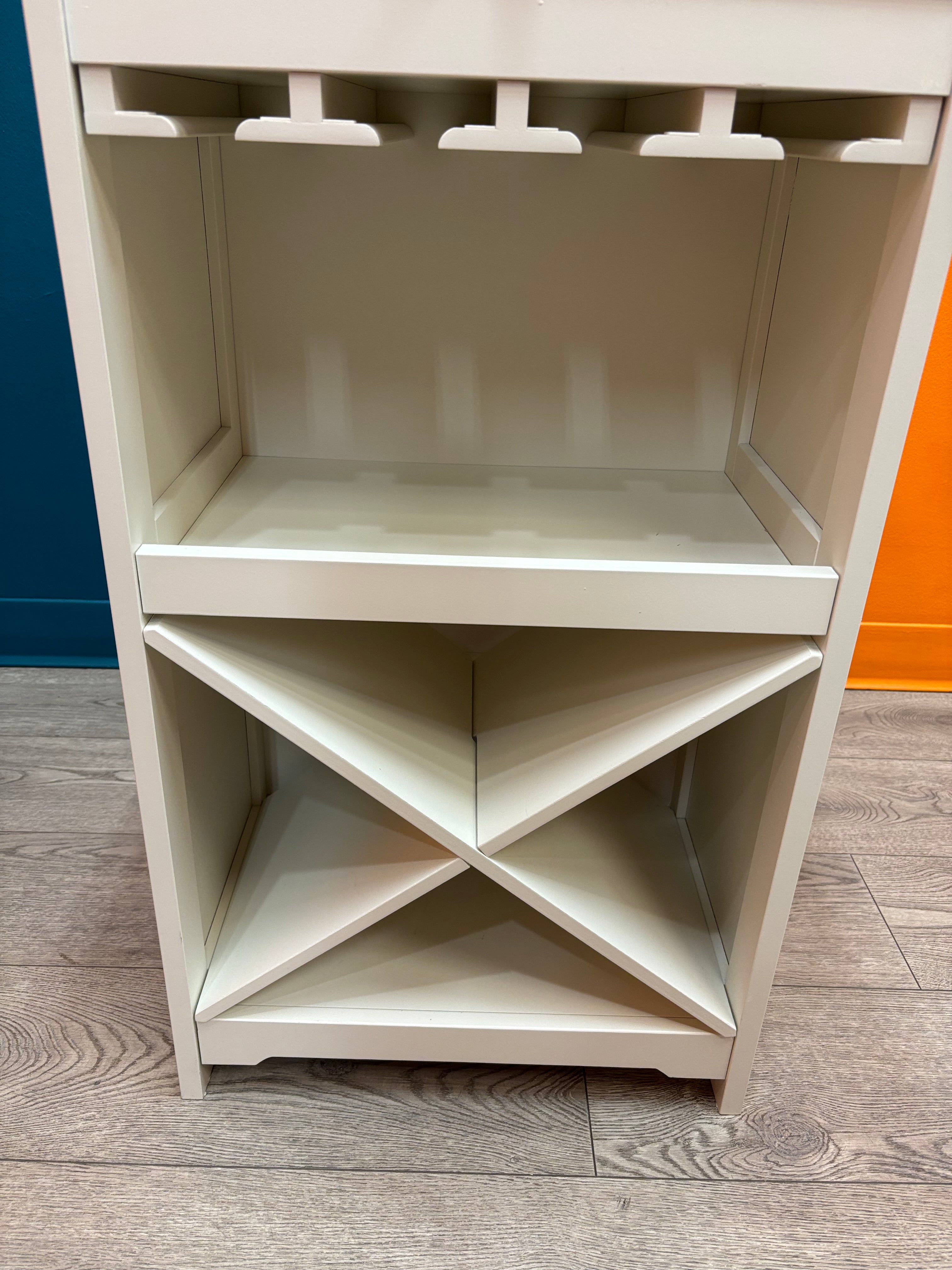 Small White Bar Cabinet