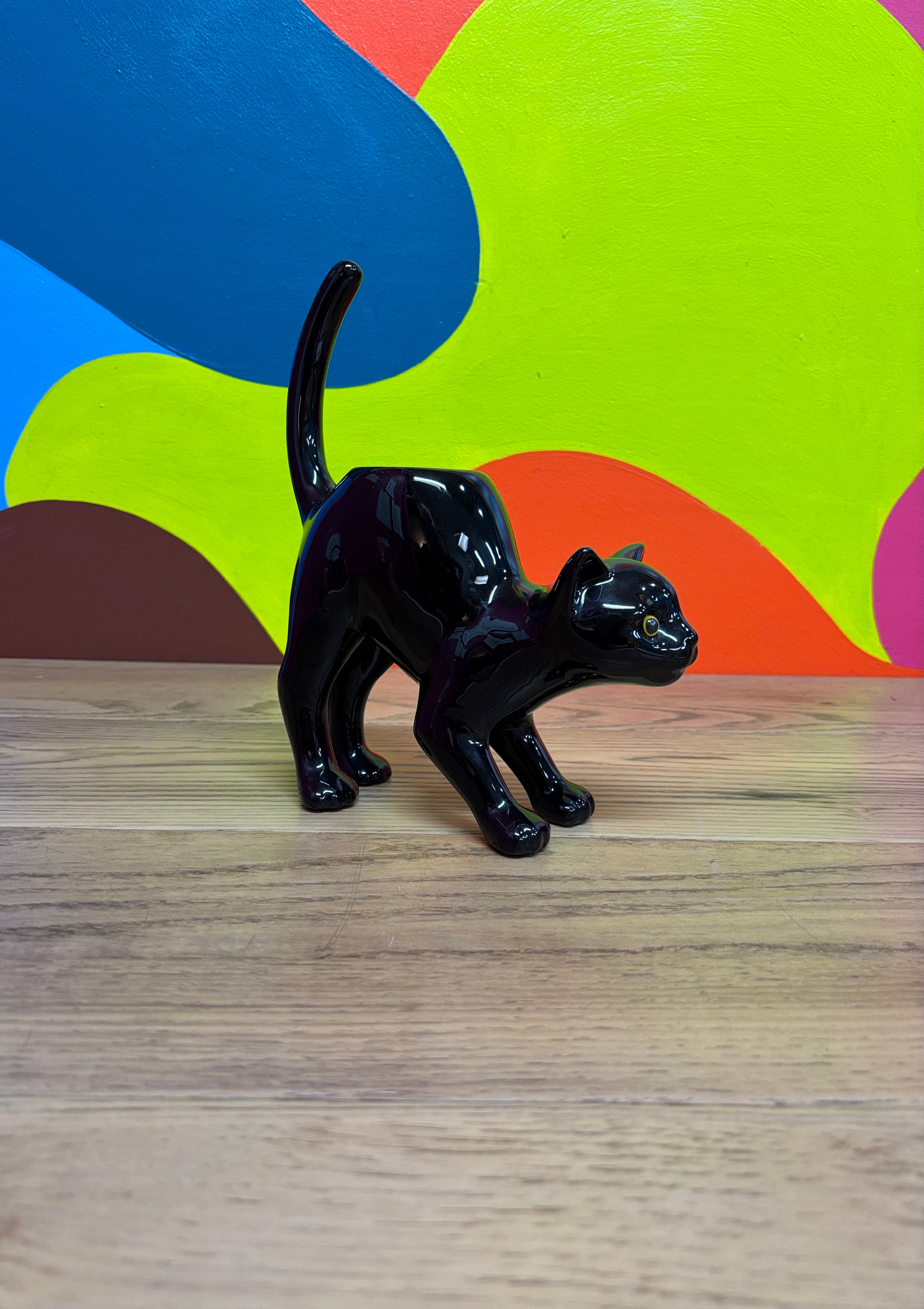 Black Cat Candle Holder