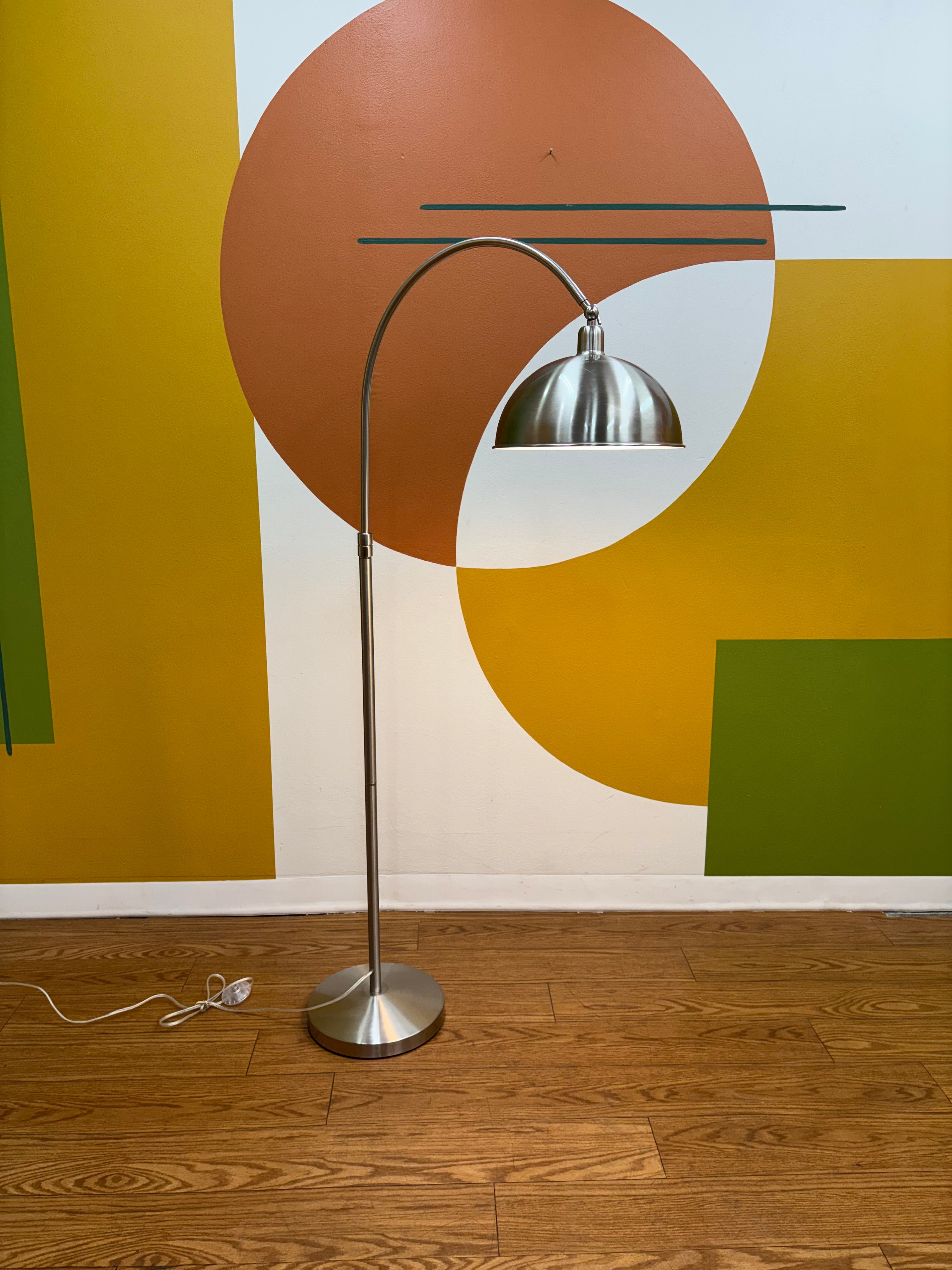 Chrome Arched Floor Lamp