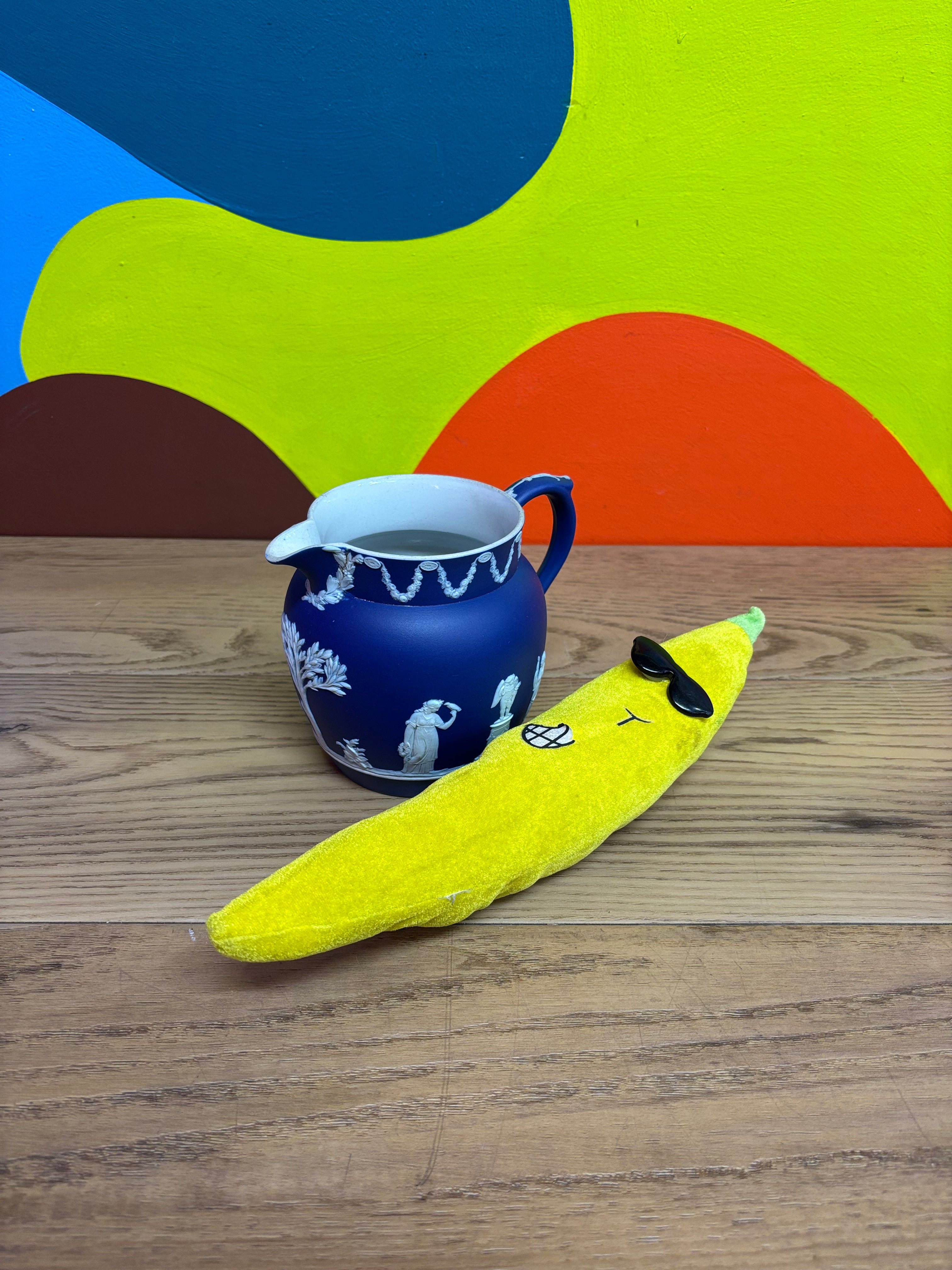 Wedgwood Blue Jasperware Pitcher