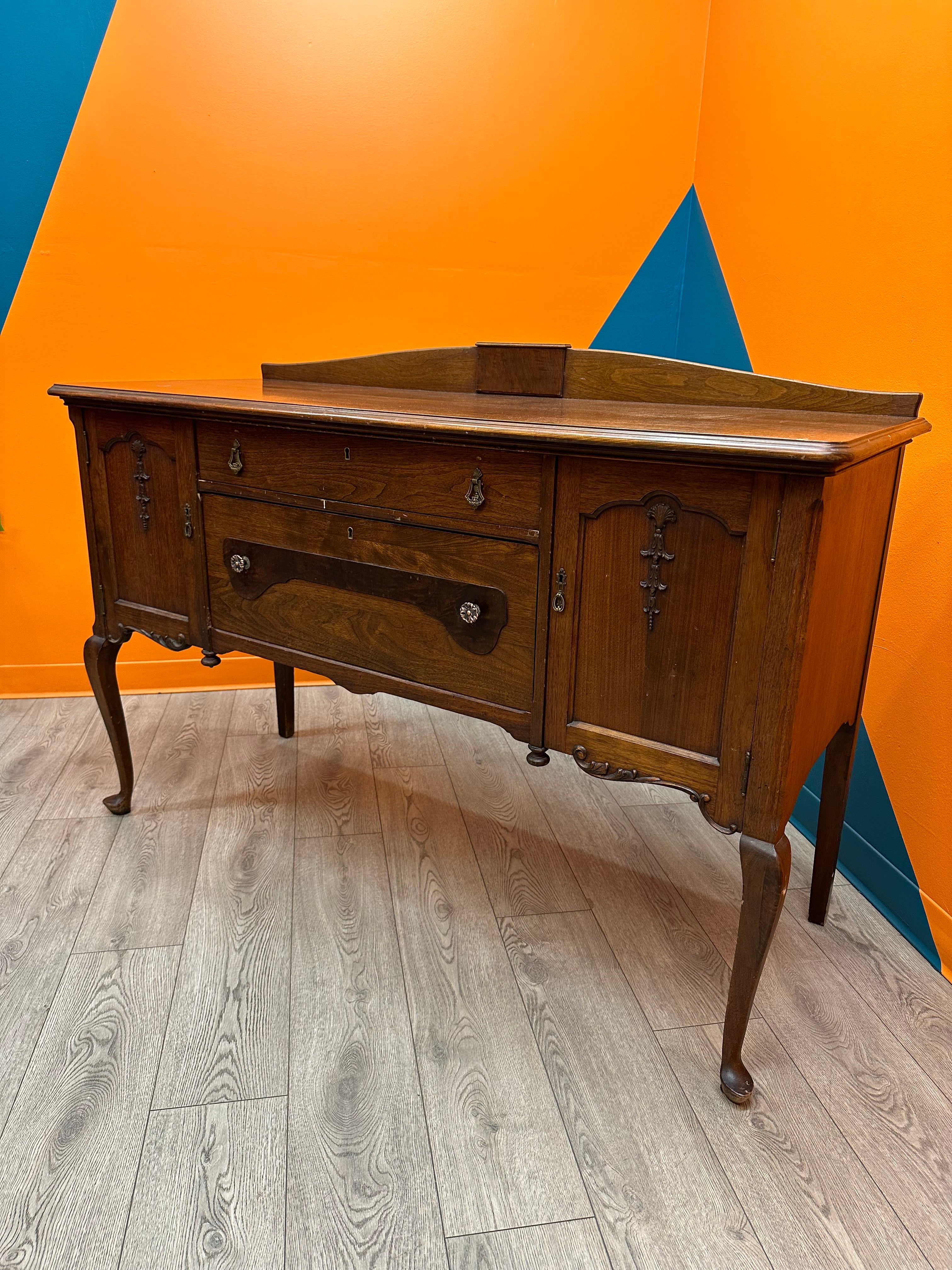 Dark Brown Wooden Dresser