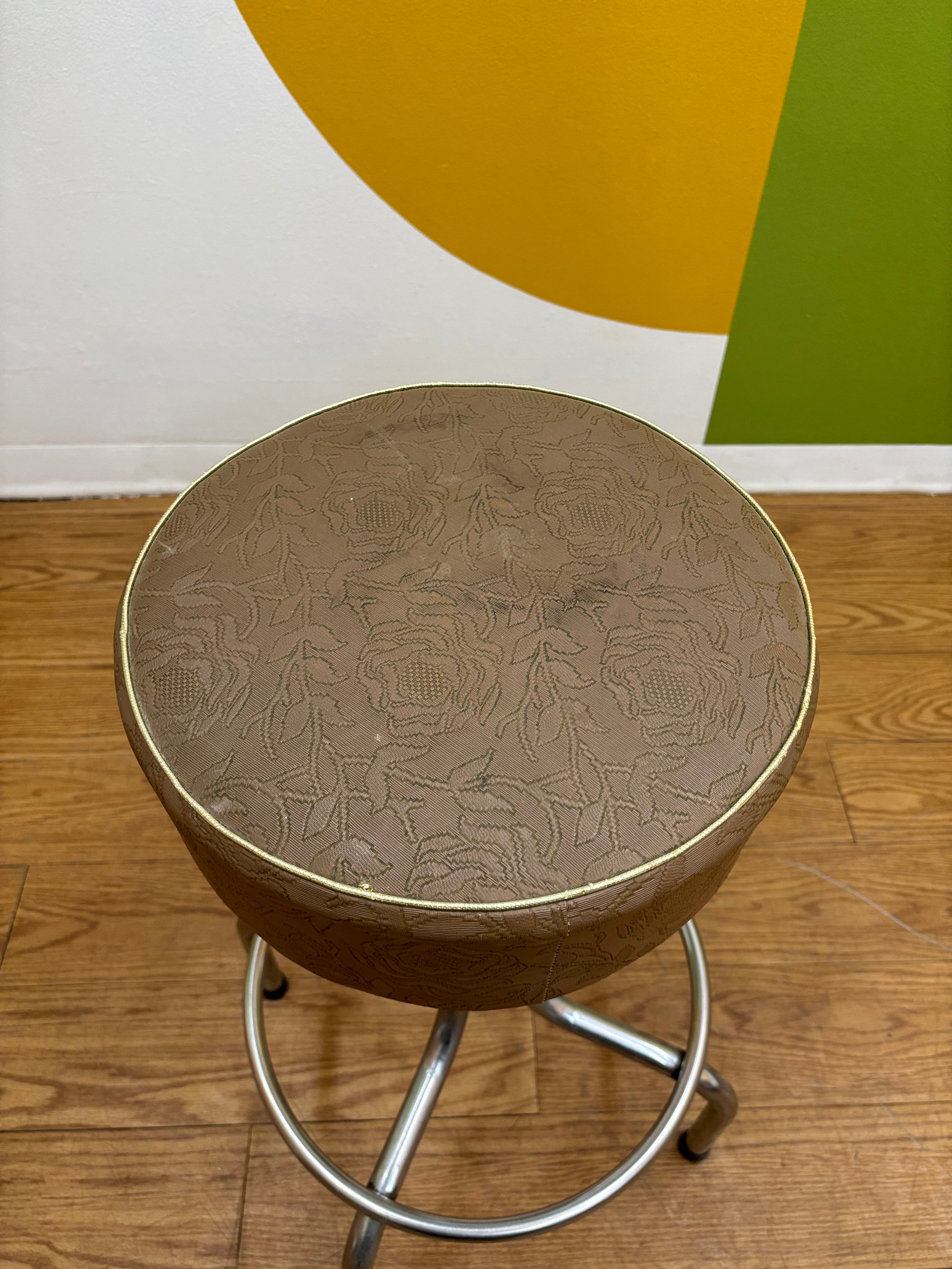 Brown Round Bar Stool