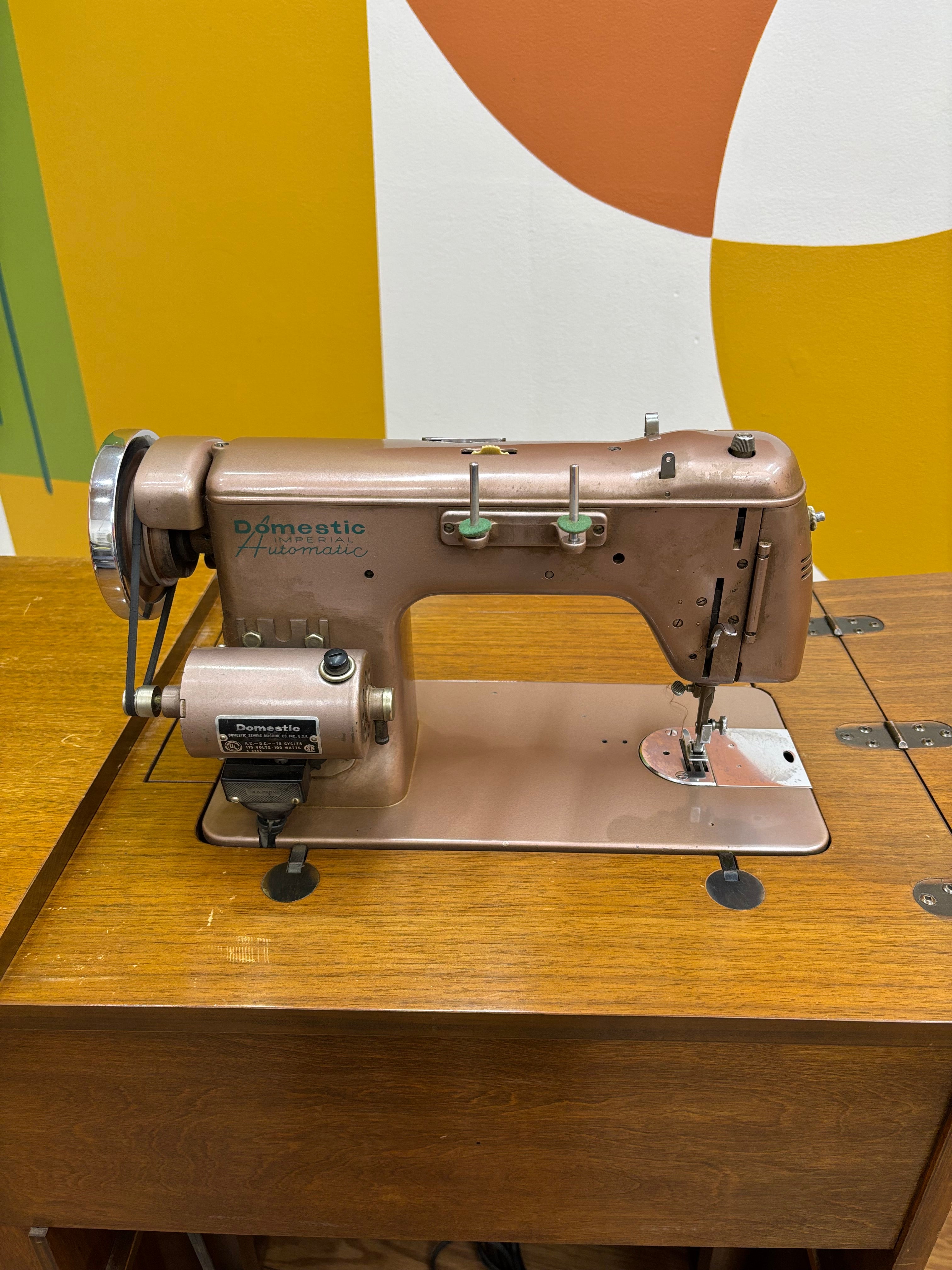 Domestic Imperial Automatic Sewing Machine Cabinet