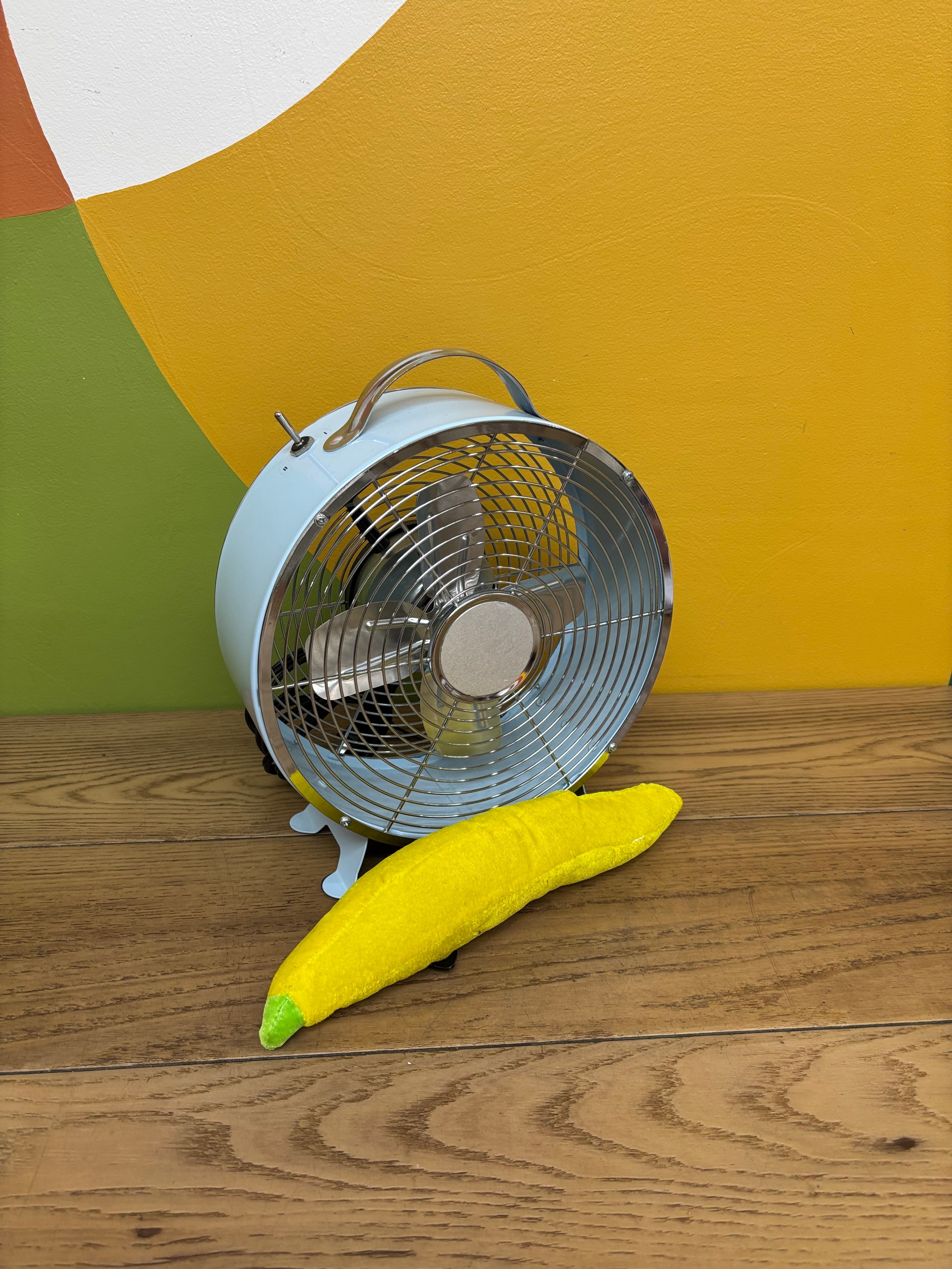 Light Blue Electric Table Fan