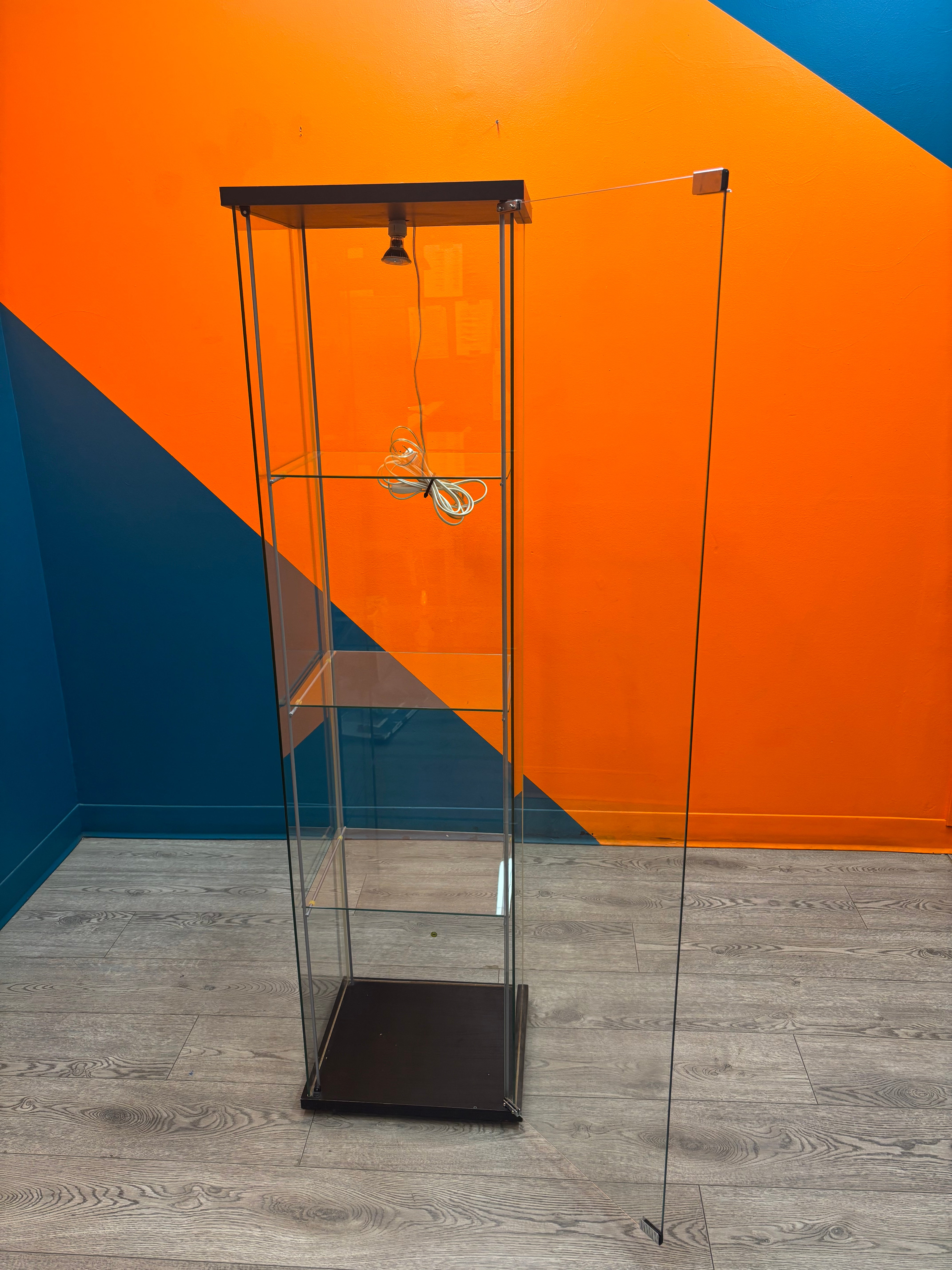 4 Tier Glass Curio Cabinet