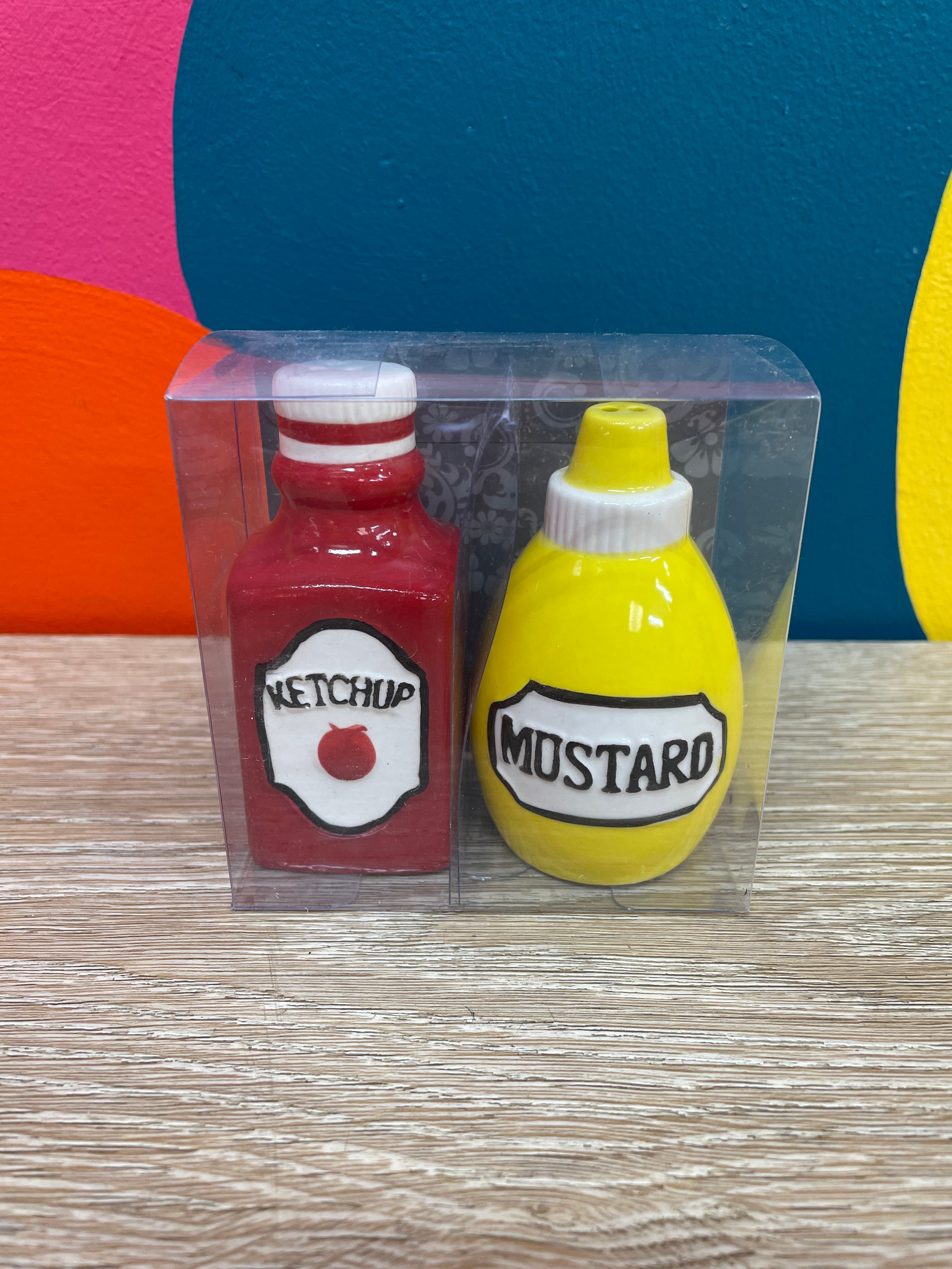 Ketchup & Mustard Salt & Pepper Shakers