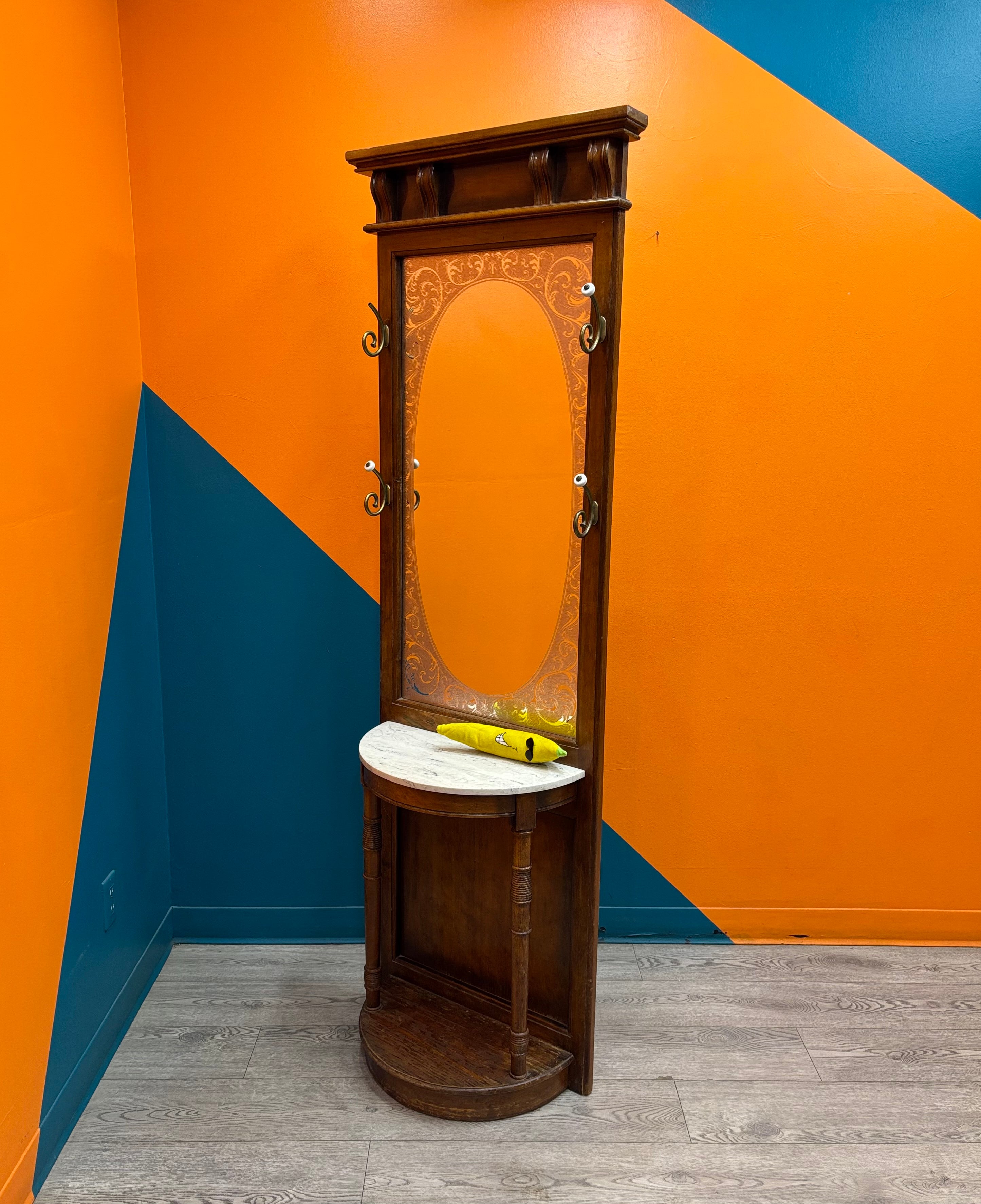 Hall Tree with Mirror