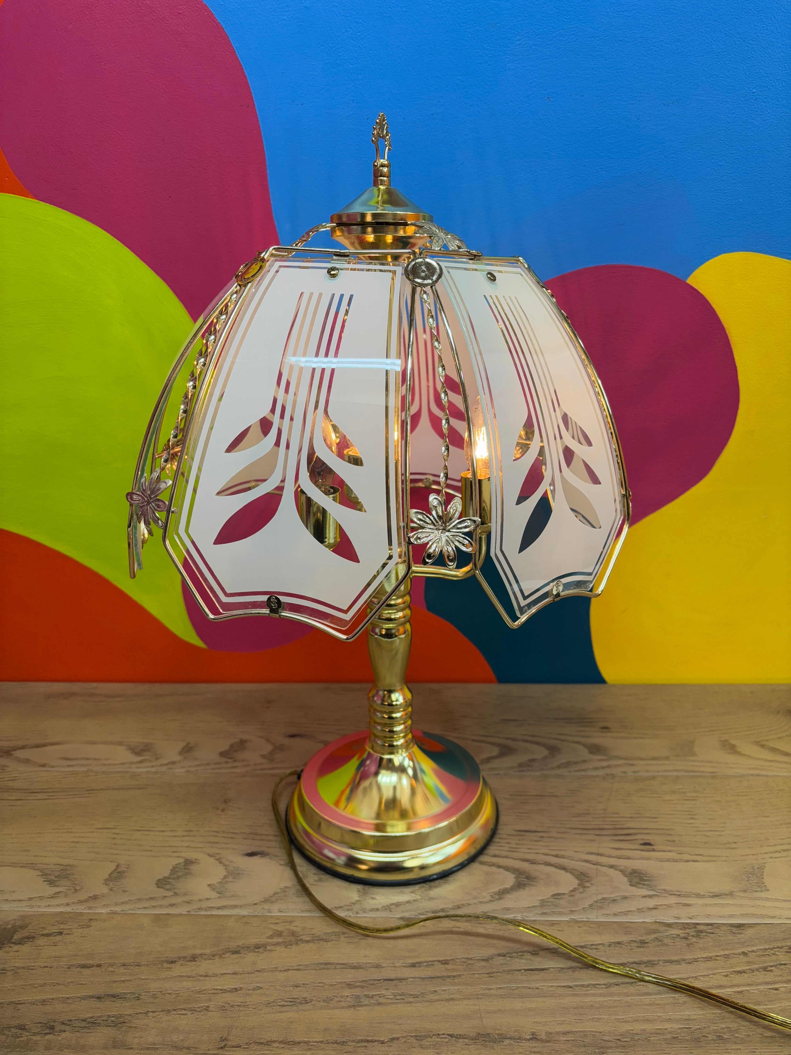 Gold & Glass Touch Lamp