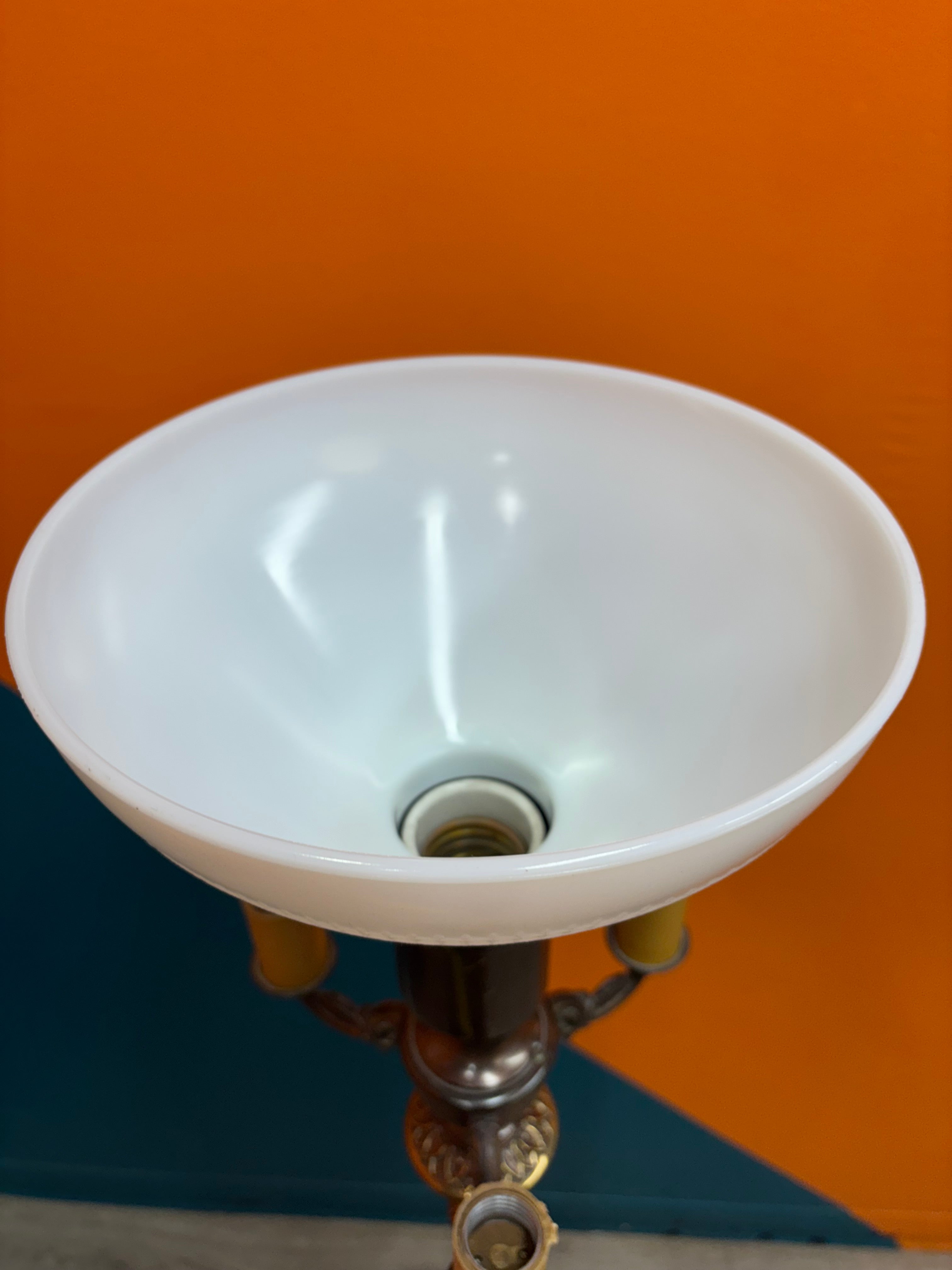 Torchiere Style Floor Lamp with Additional Heads