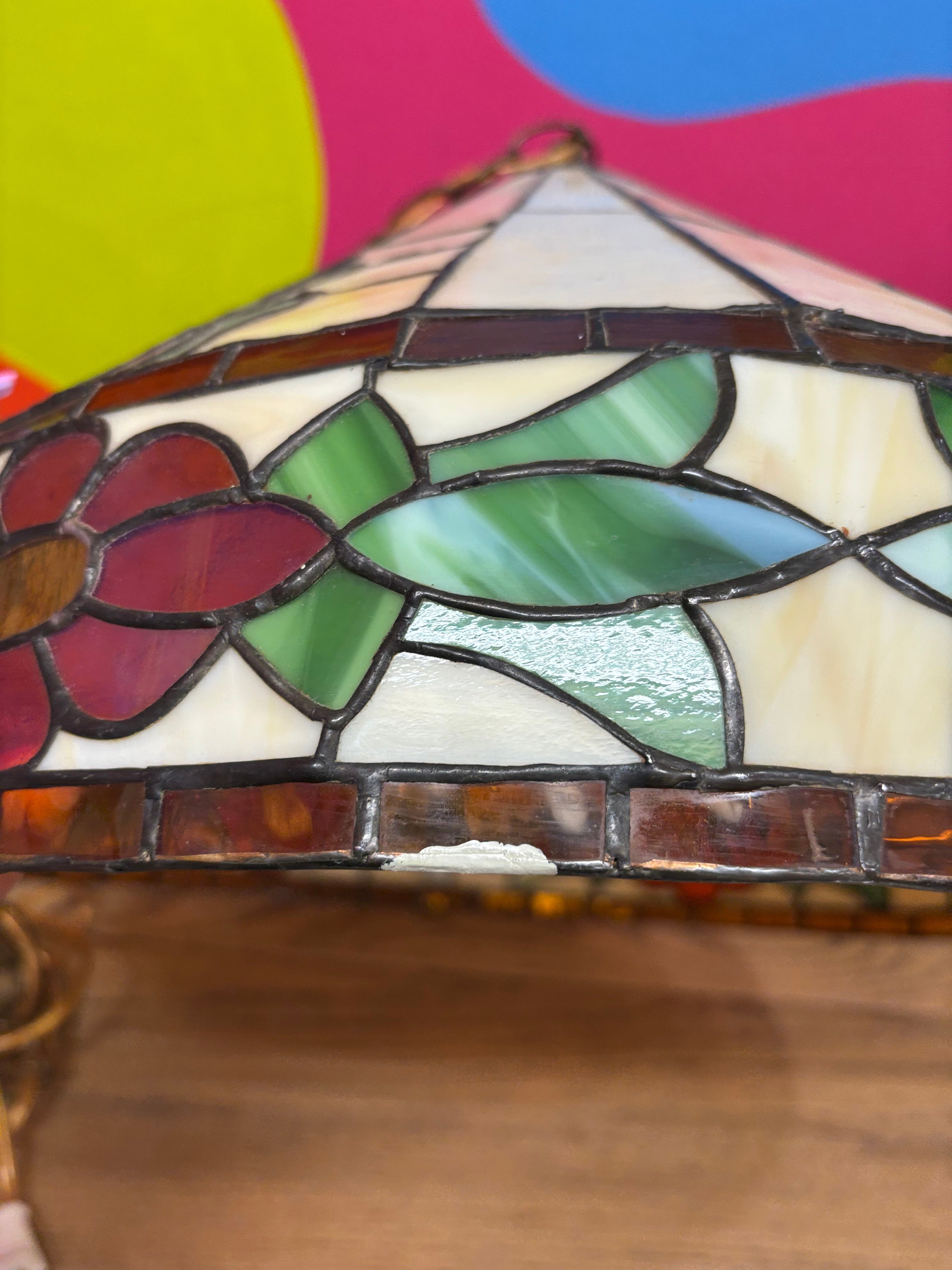Stained Glass Swag Lamp