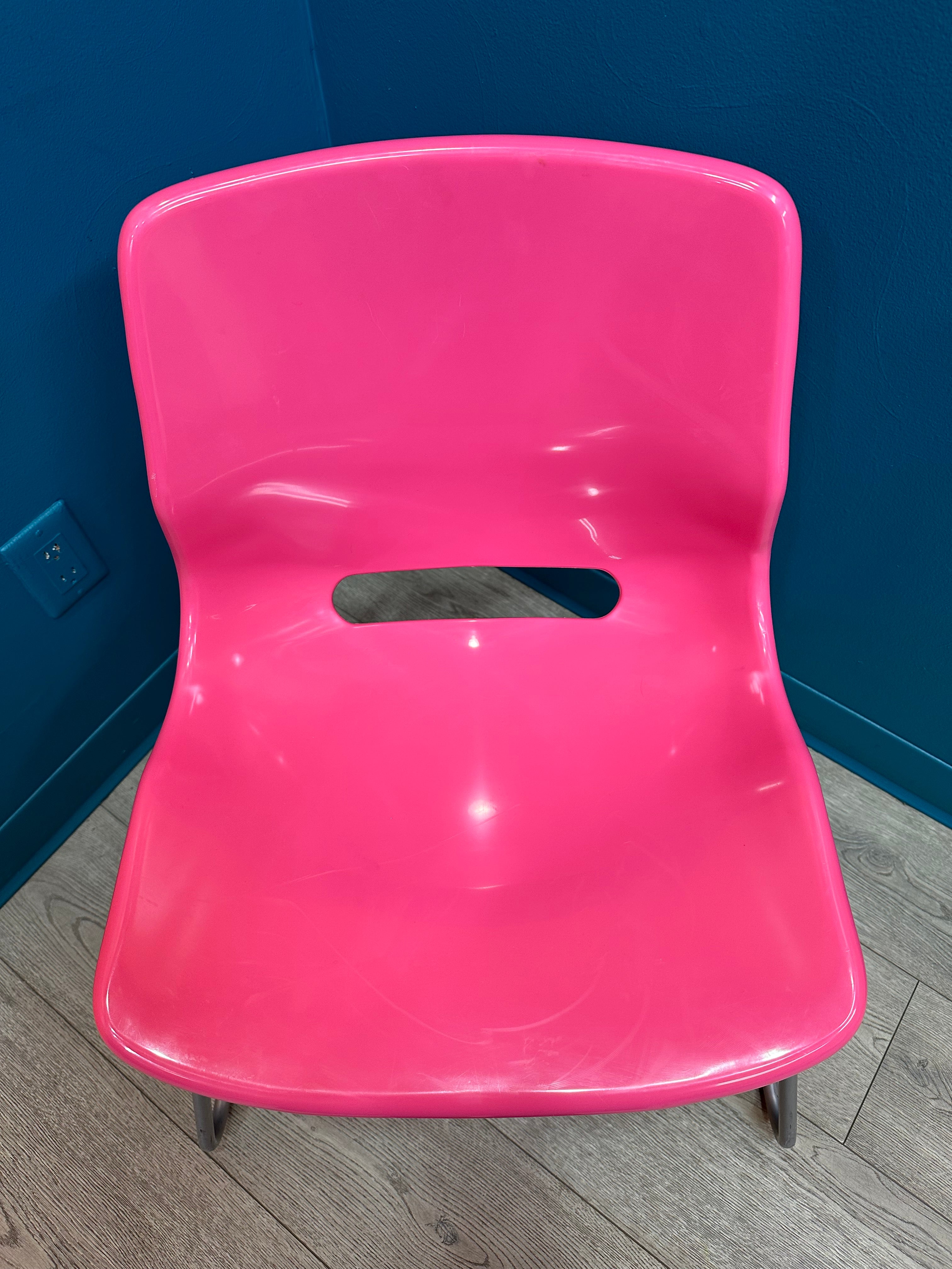 Plastic Pink Chair (2 available)