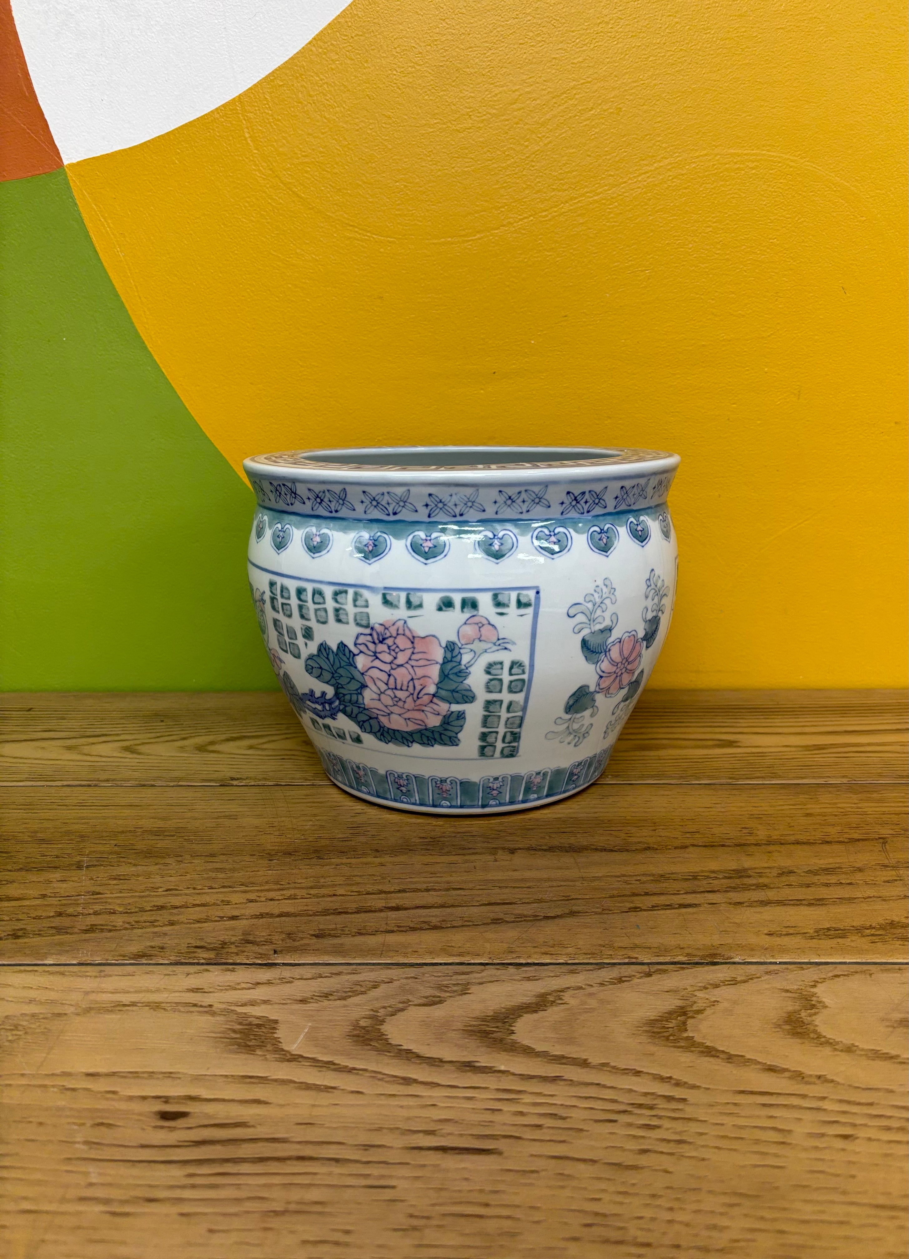 Blue & White Planter Pot