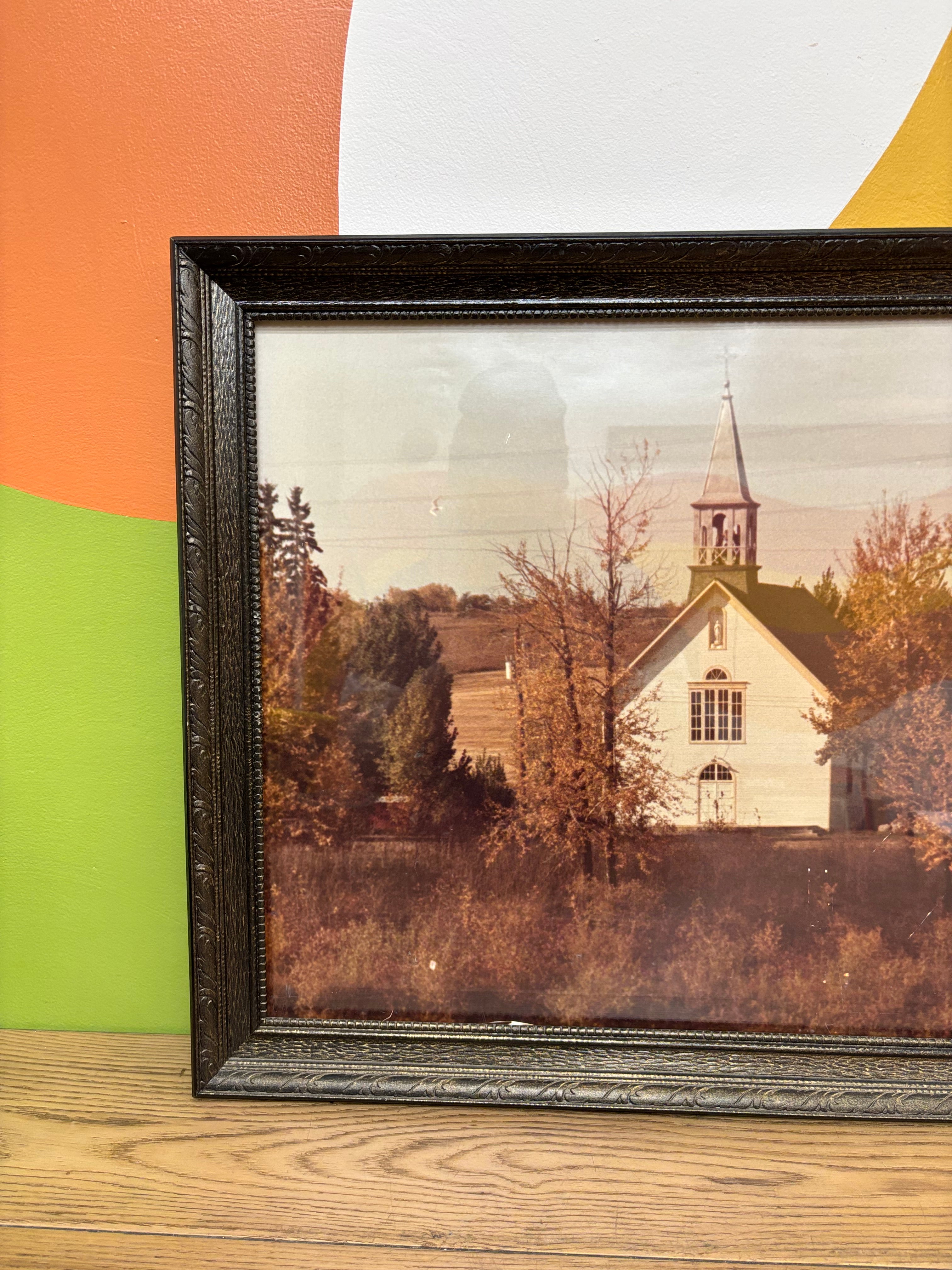 Framed Photograph of the Notre Dame de Lourdes Roman Catholic Church