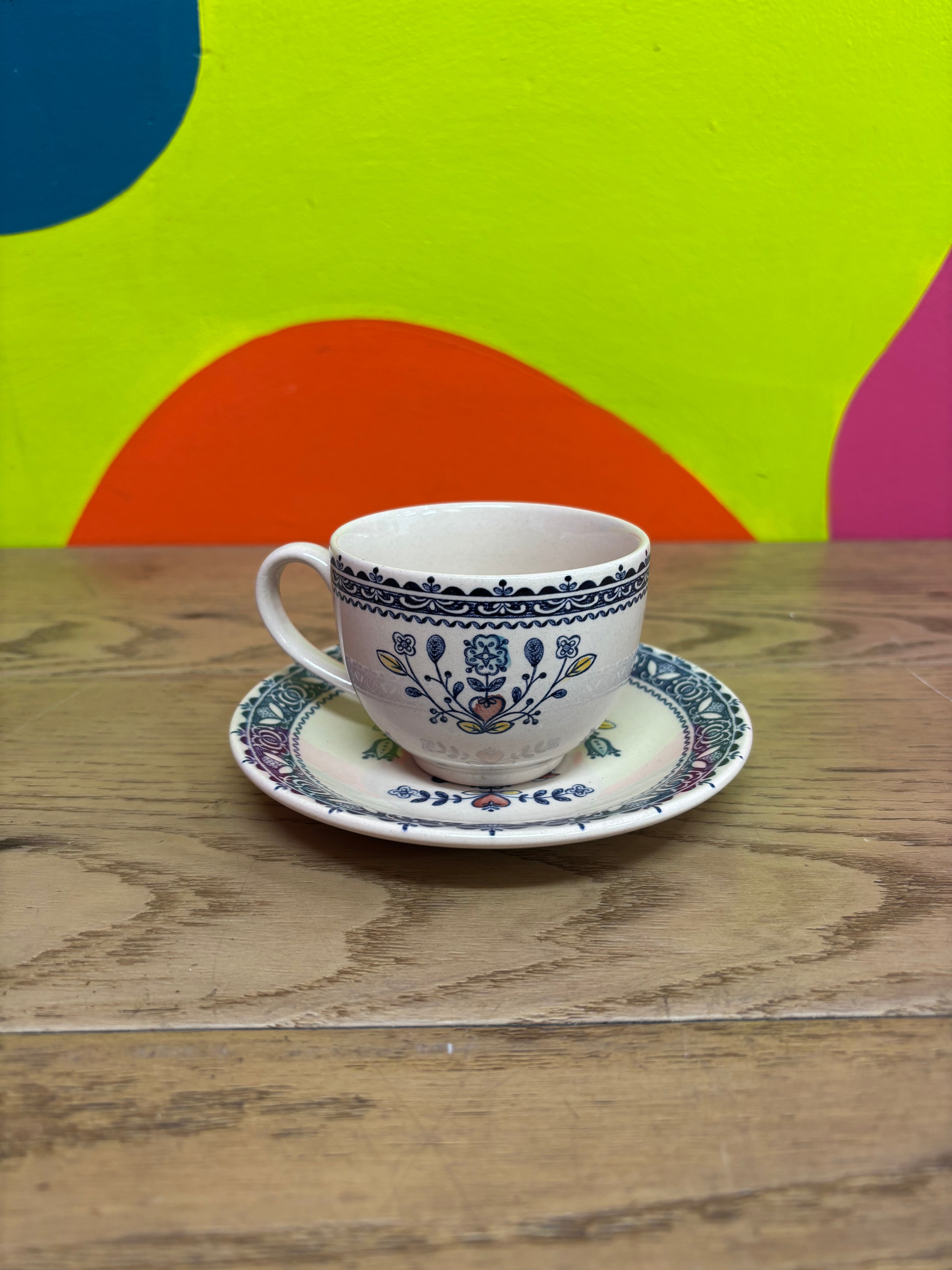 Tea Cup Saucer Set (4 available)