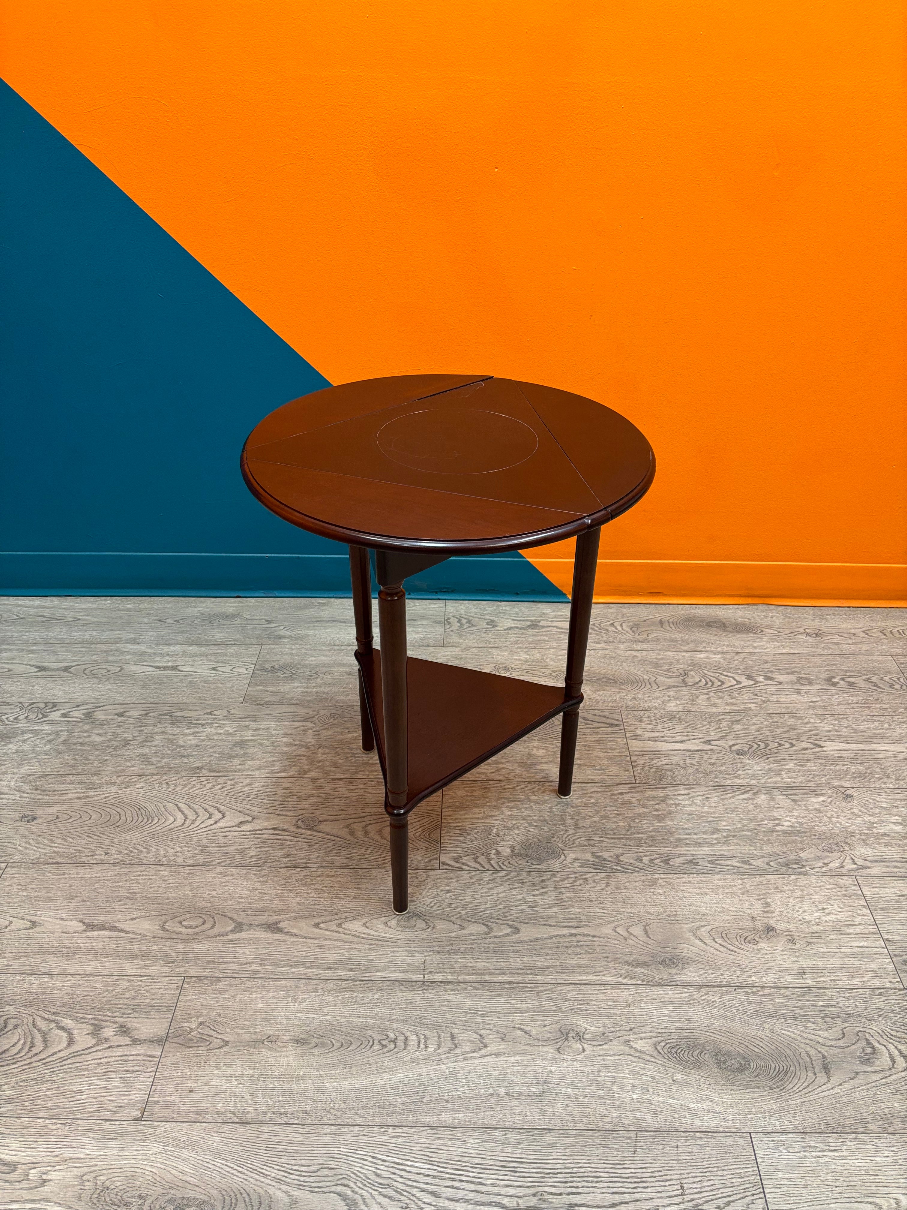 Triple Drop Leaf Folding Side Table (Bombay)
